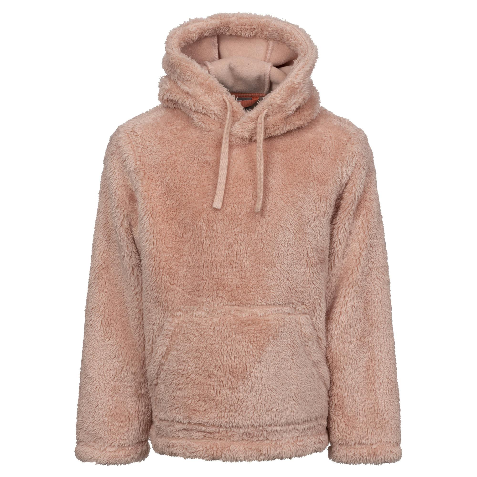 Trespass Kids Temoni Fleece Overhead Hoodie - Mid Rose - 3-4 Years - Mid Rose - 100% Polyester