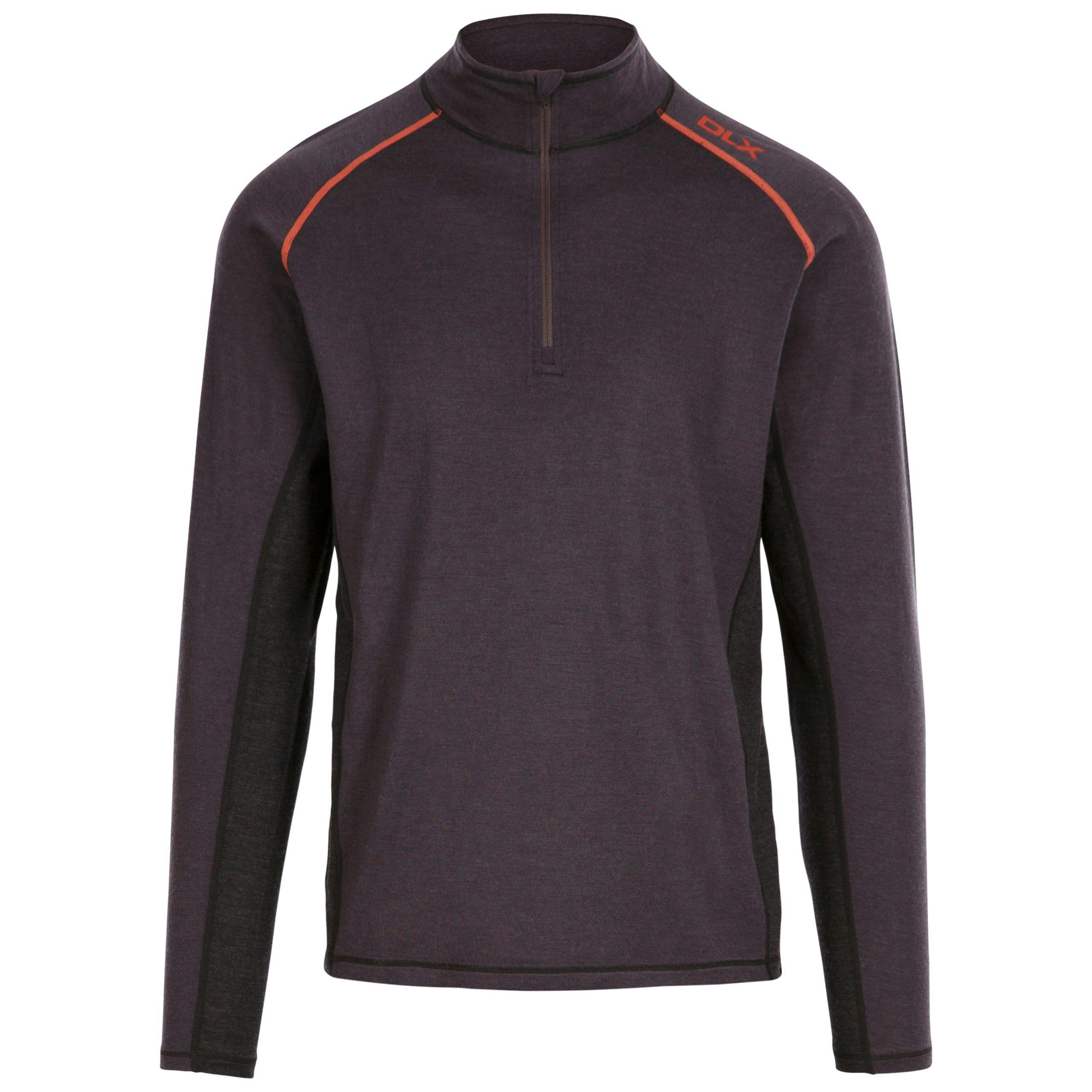 Trespass Men's Dark/Grey Stan Thermal Top - Marl - M - Marl - 50% Merino Wool/50% Polyester