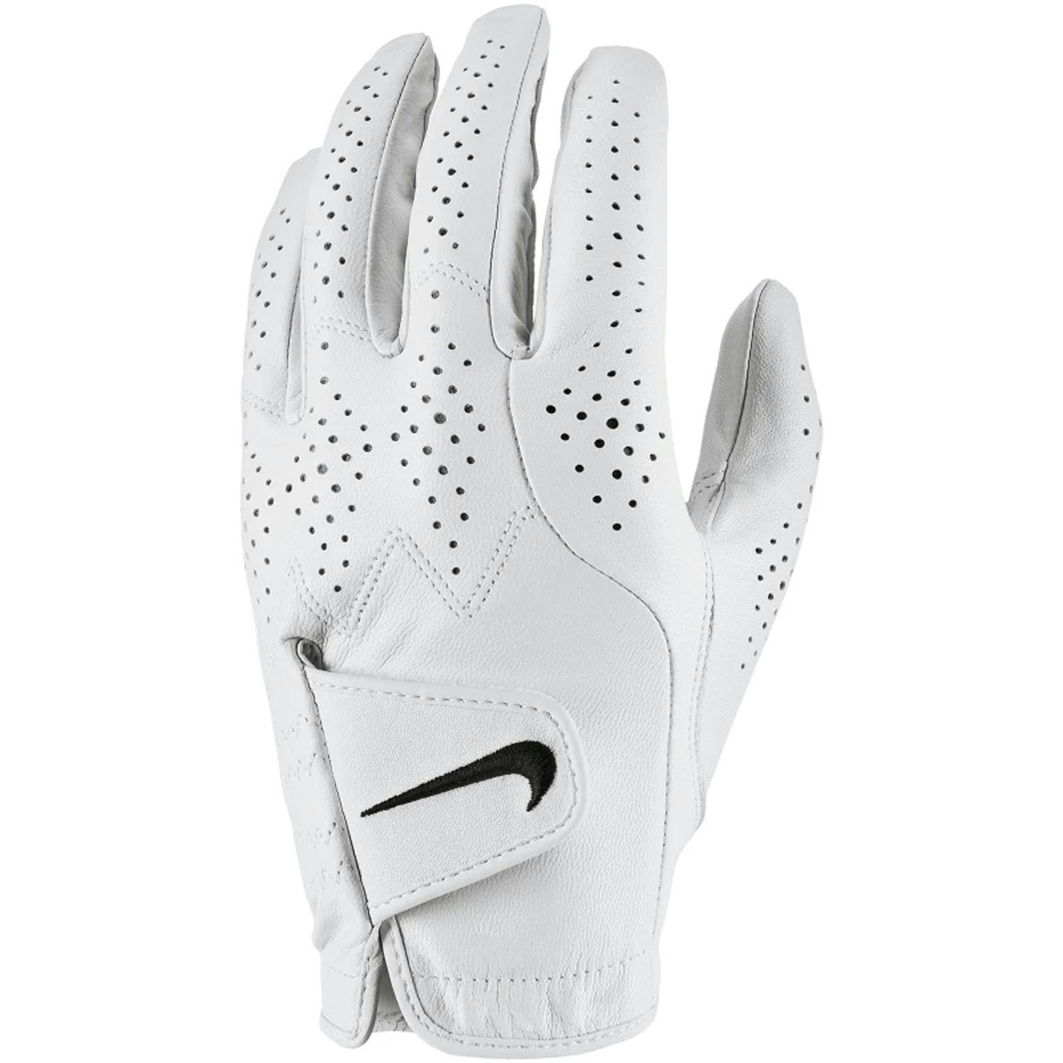 Nike Men's Grey/White Tour Classic Iv Leather Golf Glove - M - 100% Sheepskin