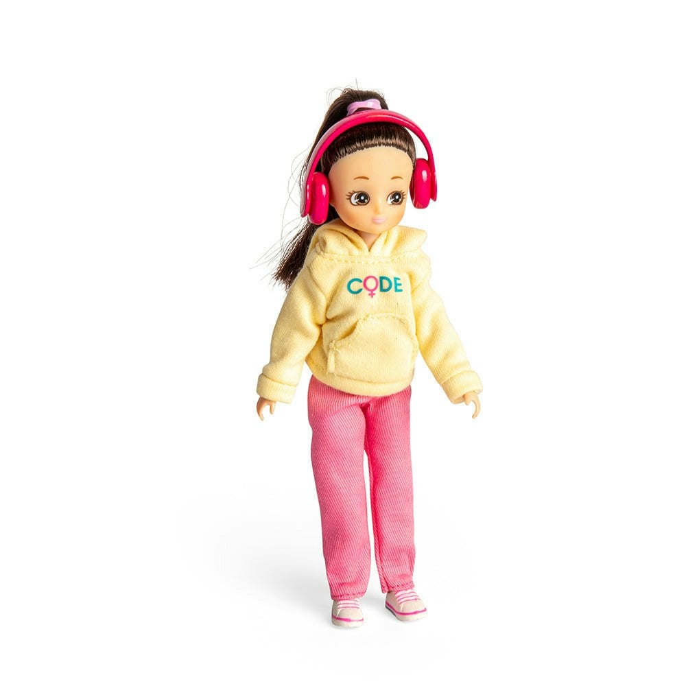 Lottie Doll Girls Yellow/Pink/White Lottie Dolls Coder Doll