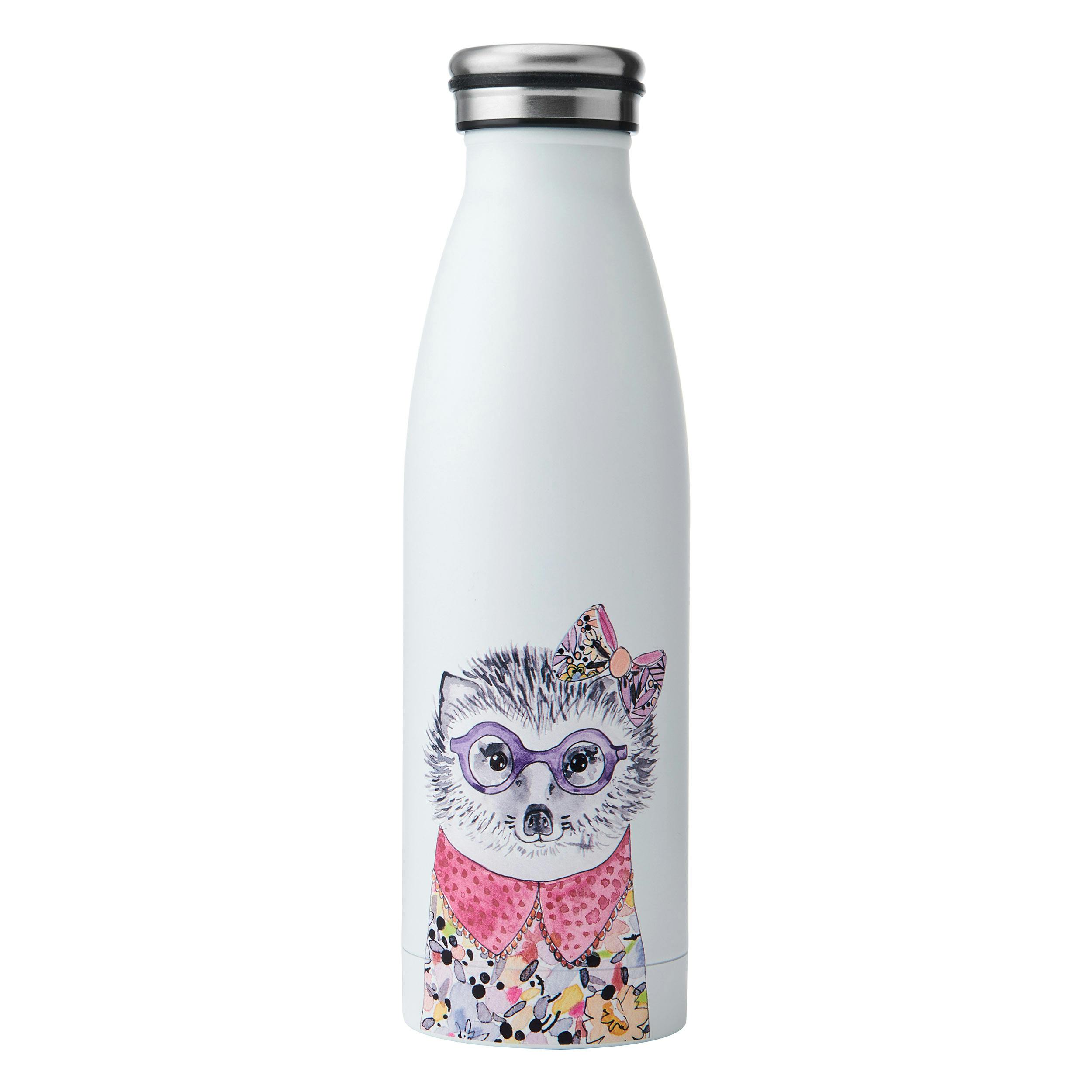 Mikasa Tipperleyhill Stainless Steel Insulated Water Bottle On-The-Go Double-Walled Hydration Bottle Keeps Drinks Hot for 12 Hrs and Cold for 18 Hrs Quirky Hog Illustration Handwash Only, 500ml - Image 3