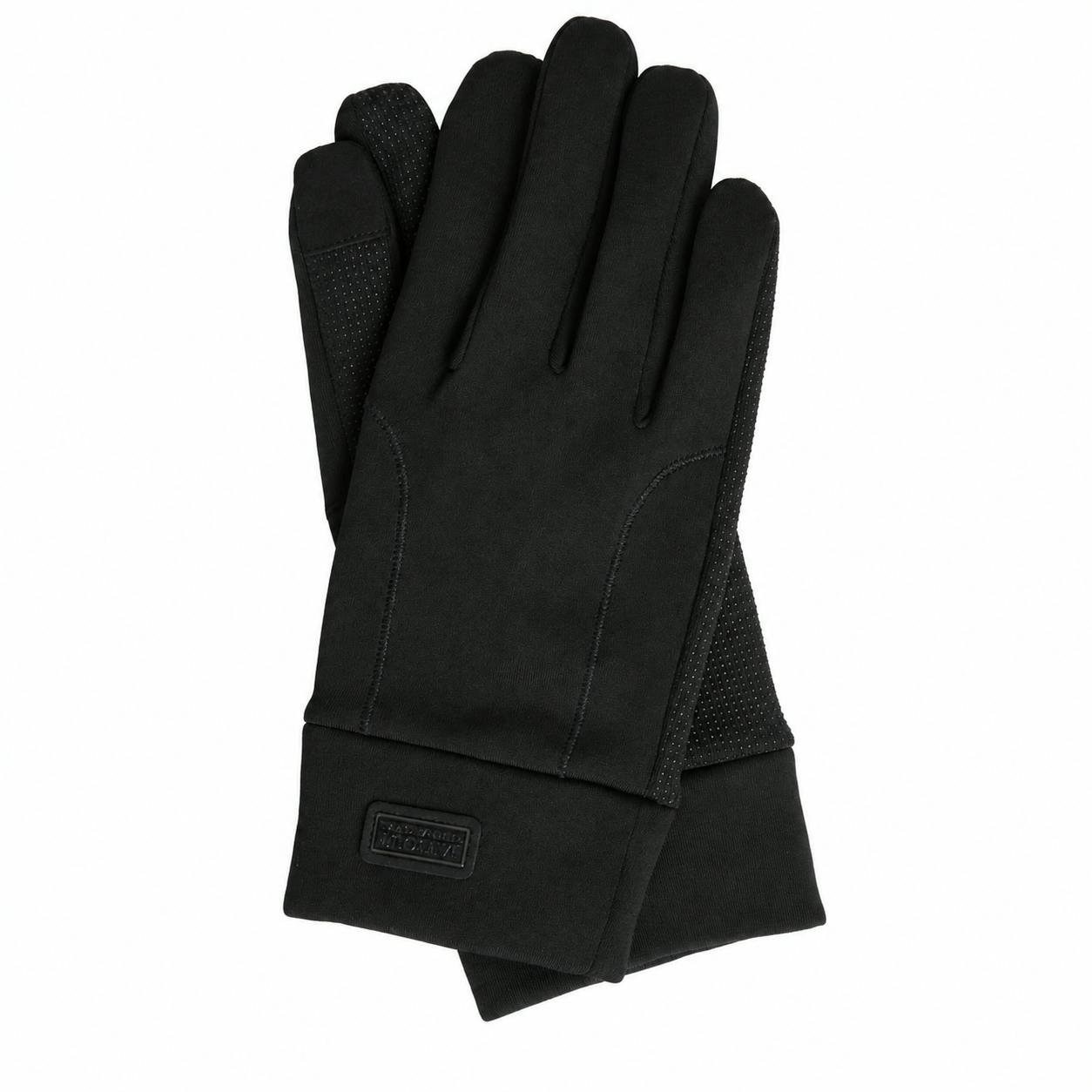 Barbour International Mens Balfour Wind-Resistant Grip Palm Gloves, Black, Size M, Men - Image 4