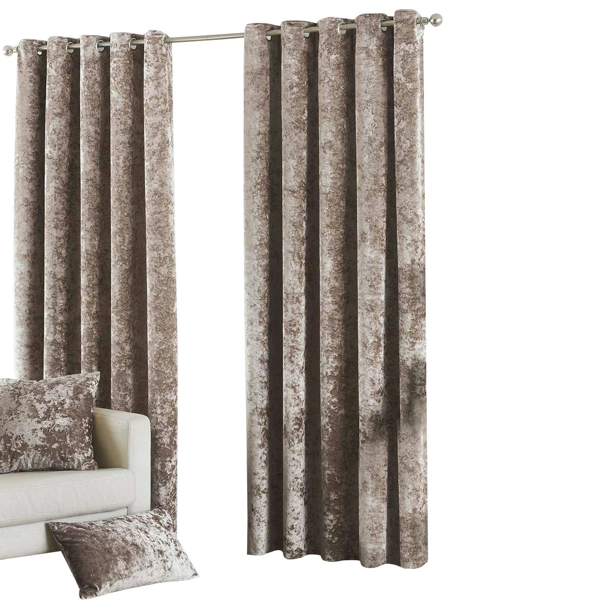 Rackhams Riva Paoletti Verona Eyelet Curtains - Oyster - 66 X 72In - Oyster - 100% Polyester