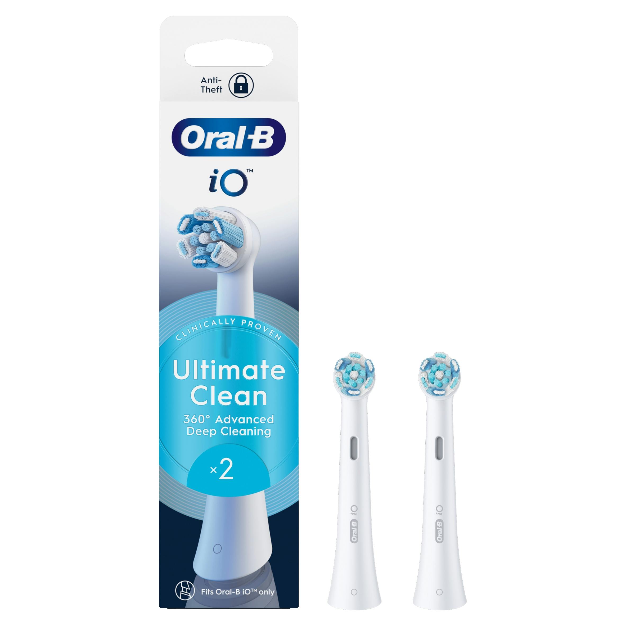 Oral-B iO Ultimate Clean Replacement Toothbrush Heads - White - 2 Pack - Image 8
