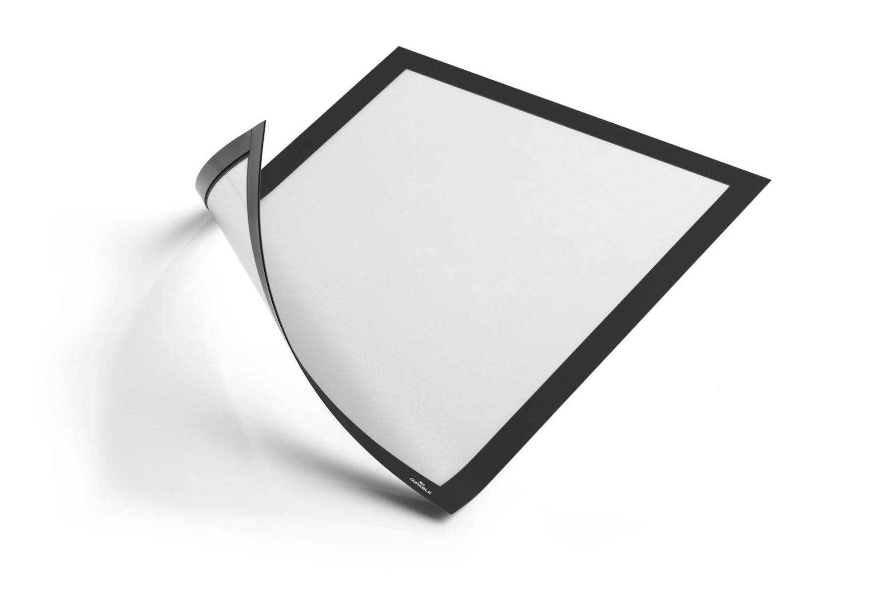 Durable Black Duraframe Magnetic Document Signage Frame For Metal | 5 Pack | A4