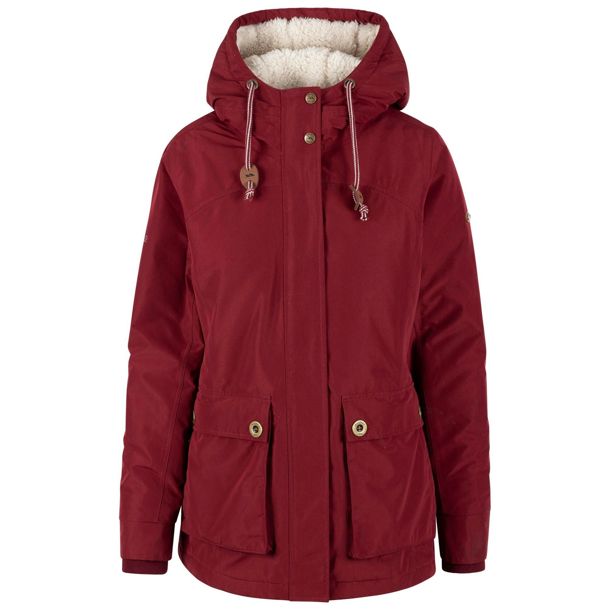 Trespass Women's Dark / Token Waterproof Jacket - Cherry - 3XL - Cherry - 100% Polyester