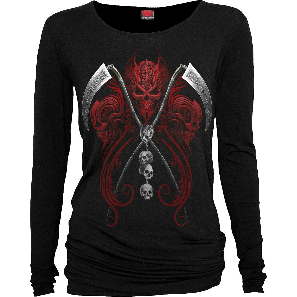 Spiral Direct Black Reaperess - Baggy Top - Xl - Digital - Digital