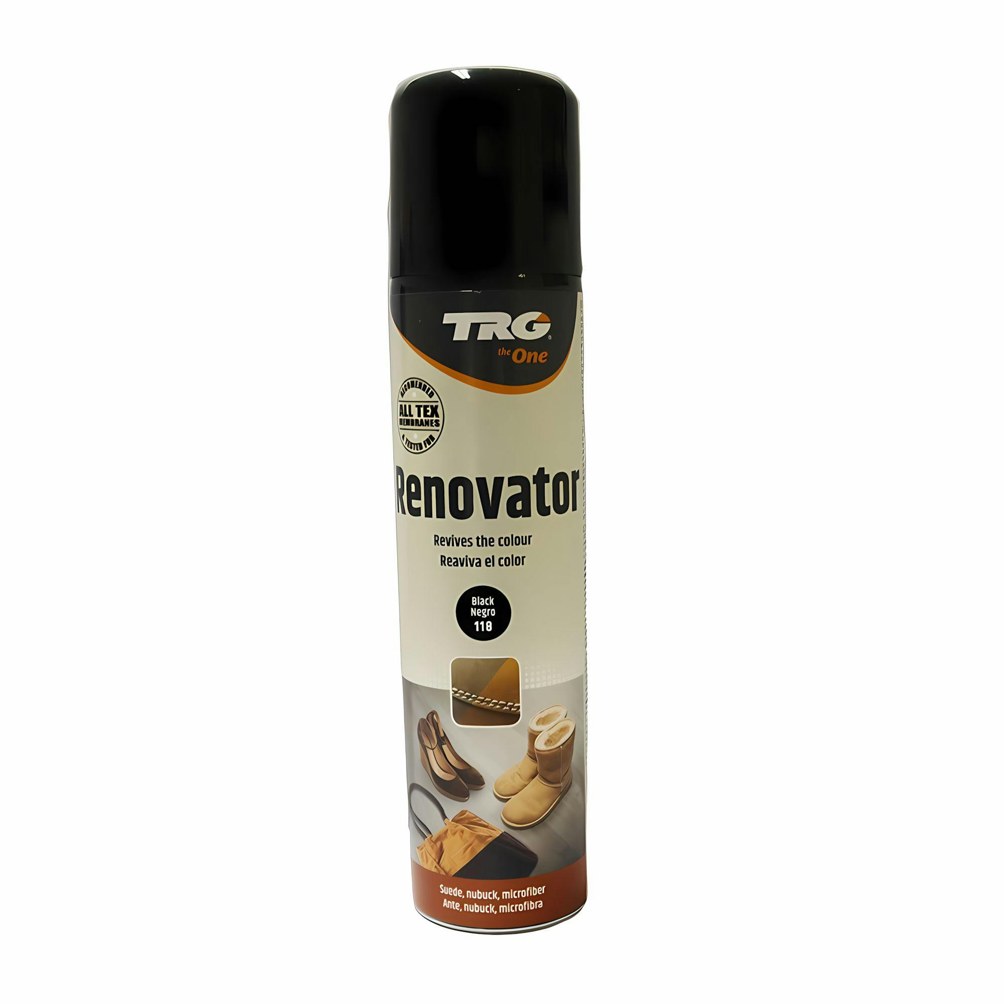 Rackhams Black Suede Renovator - Colour Restoration For Shoes And Boots 250Ml