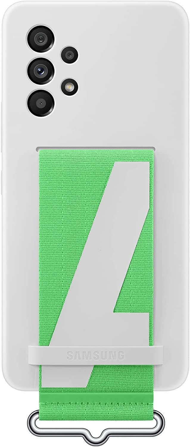 Samsung White Galaxy A53 5G Silicone Cover With Strap - Ef-Ga536twegww