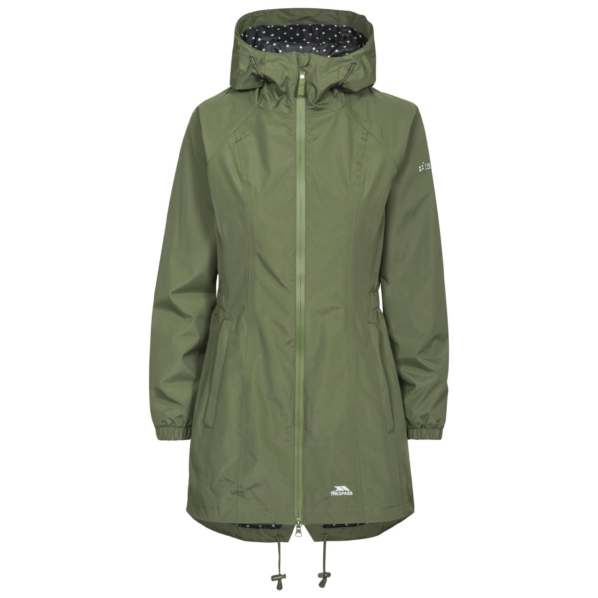 Trespass Women's Waterproof Shell Jacket - Moss - Xl - Moss - 100% Polyester