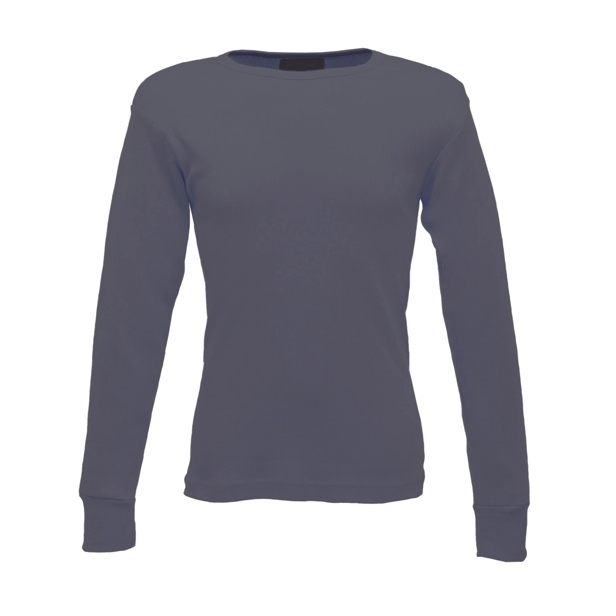 Regatta Men's Blue Professional Long-Sleeved Thermal Base Layers - Denim - Xs - Denim - 50% Polyester/50% Cotton