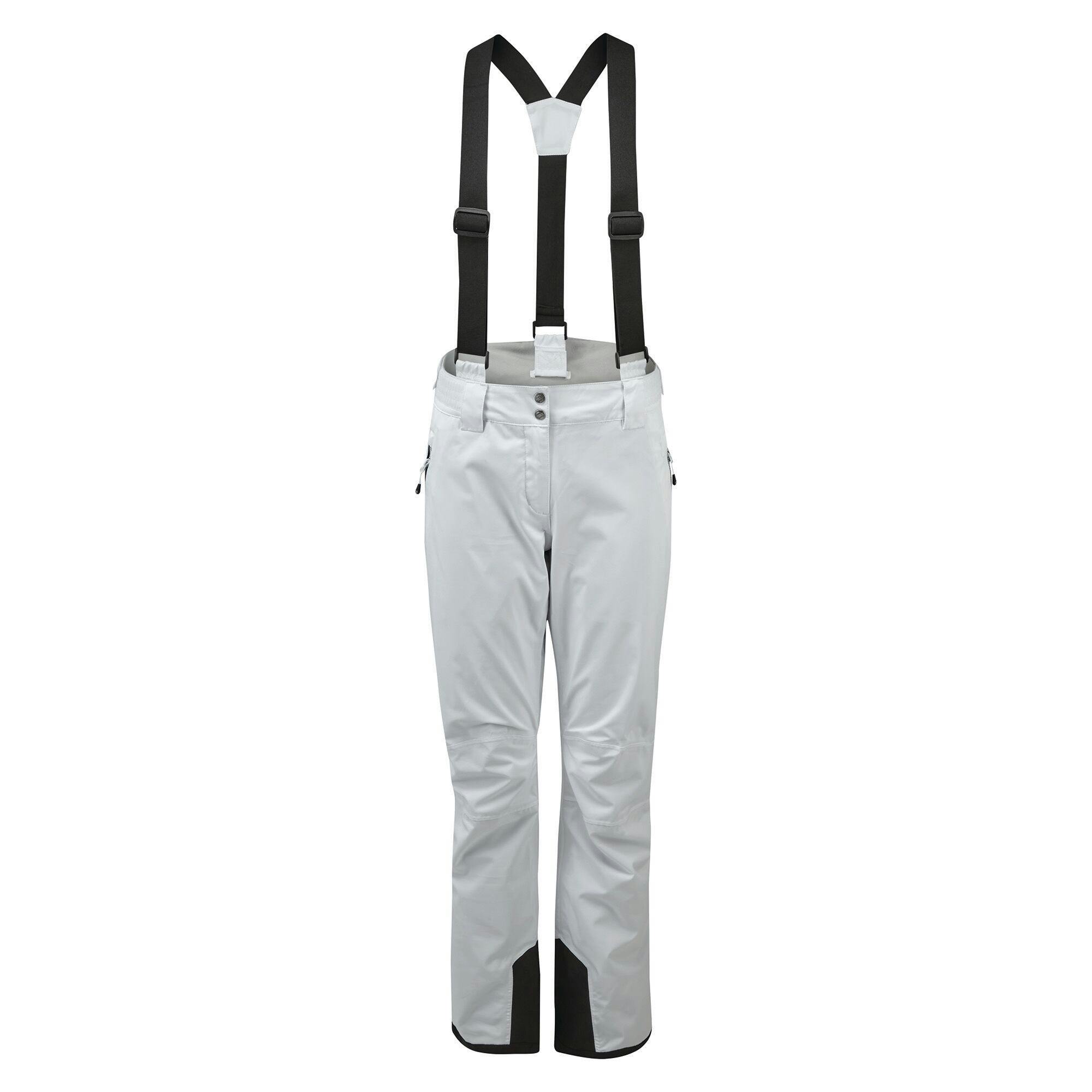 Dare 2B Women's White Diminish Insulated Ski Trousers - 18 Uk - 100% Polyester