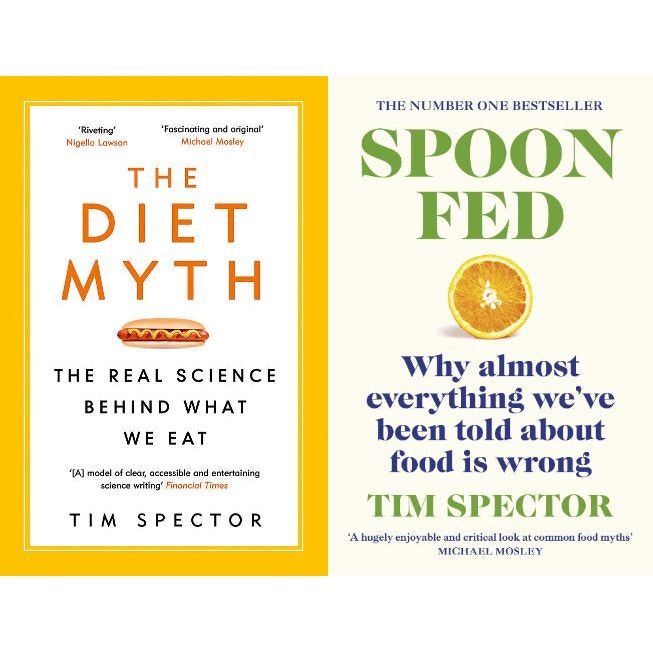 W&N/Vintage Vintage Tim Spector Collection 2 Books Set (Spoon-Fed, The Diet Myth)