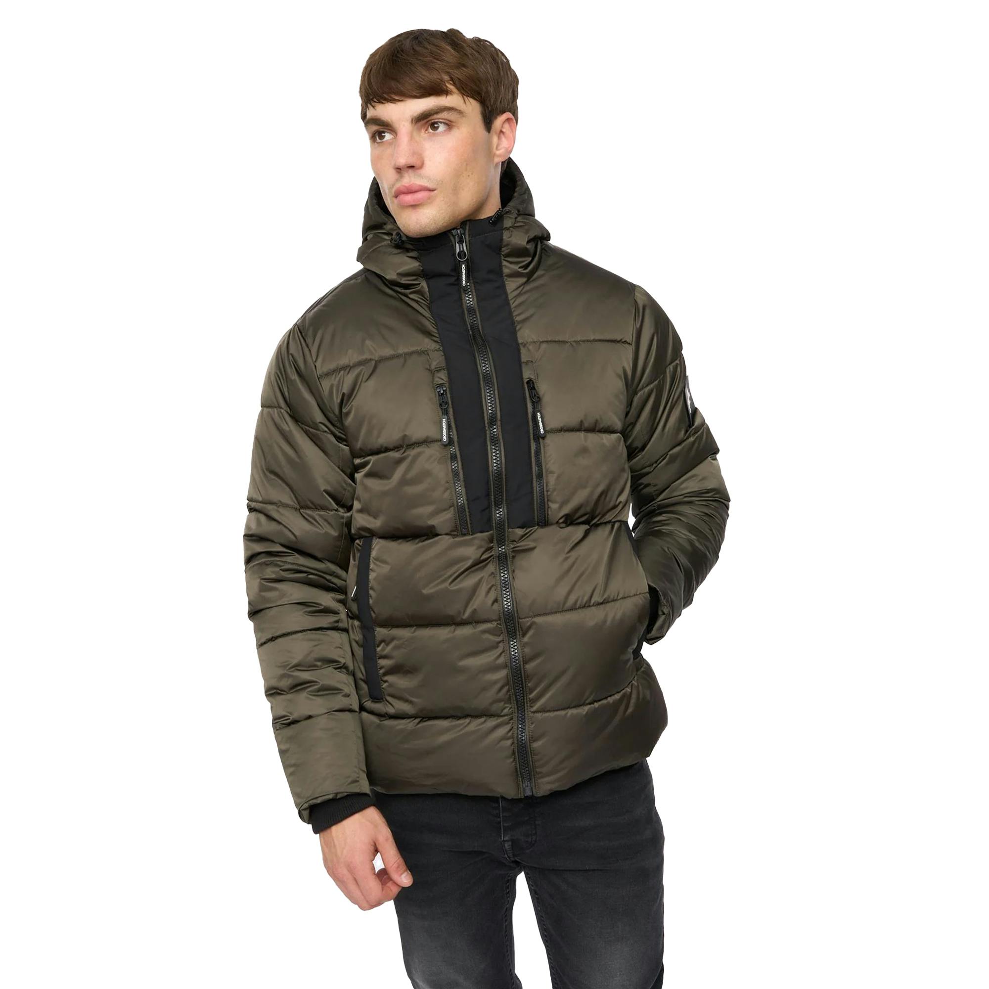 Crosshatch Men's Chimmax Jacket - Olive - Xl - Olive - 100% Polyester