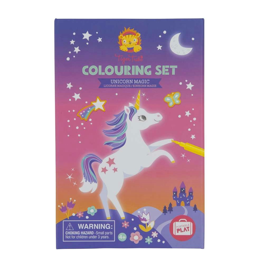 Tiger Tribe Colouring Set - Unicorn Magic