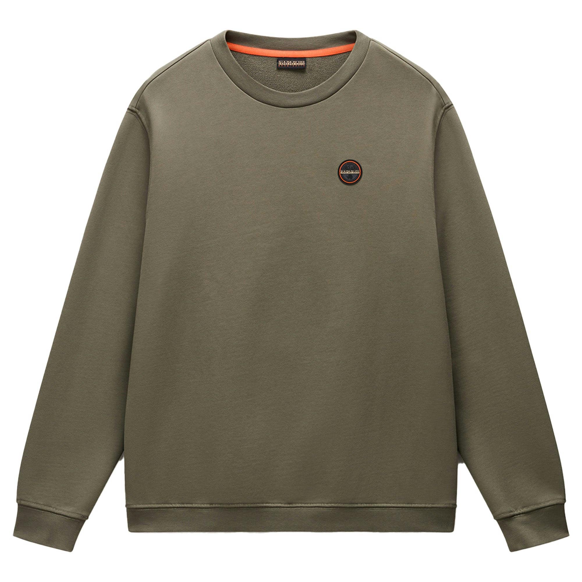 Napapijri B-Badge Loopback Crew Sweat - Tea Leaf - Large