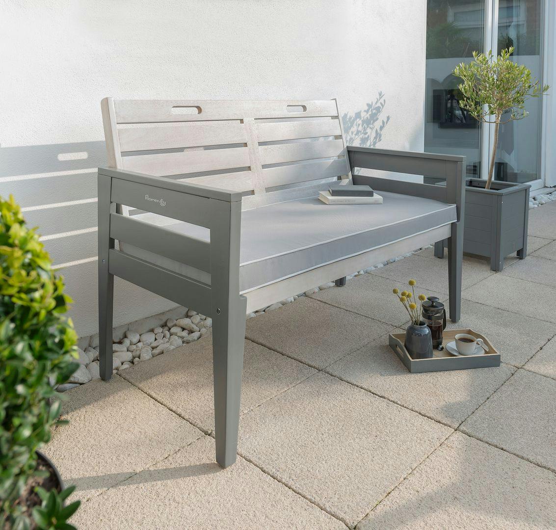 Rackhams Grey Florenity Grigio Two Seat Bench