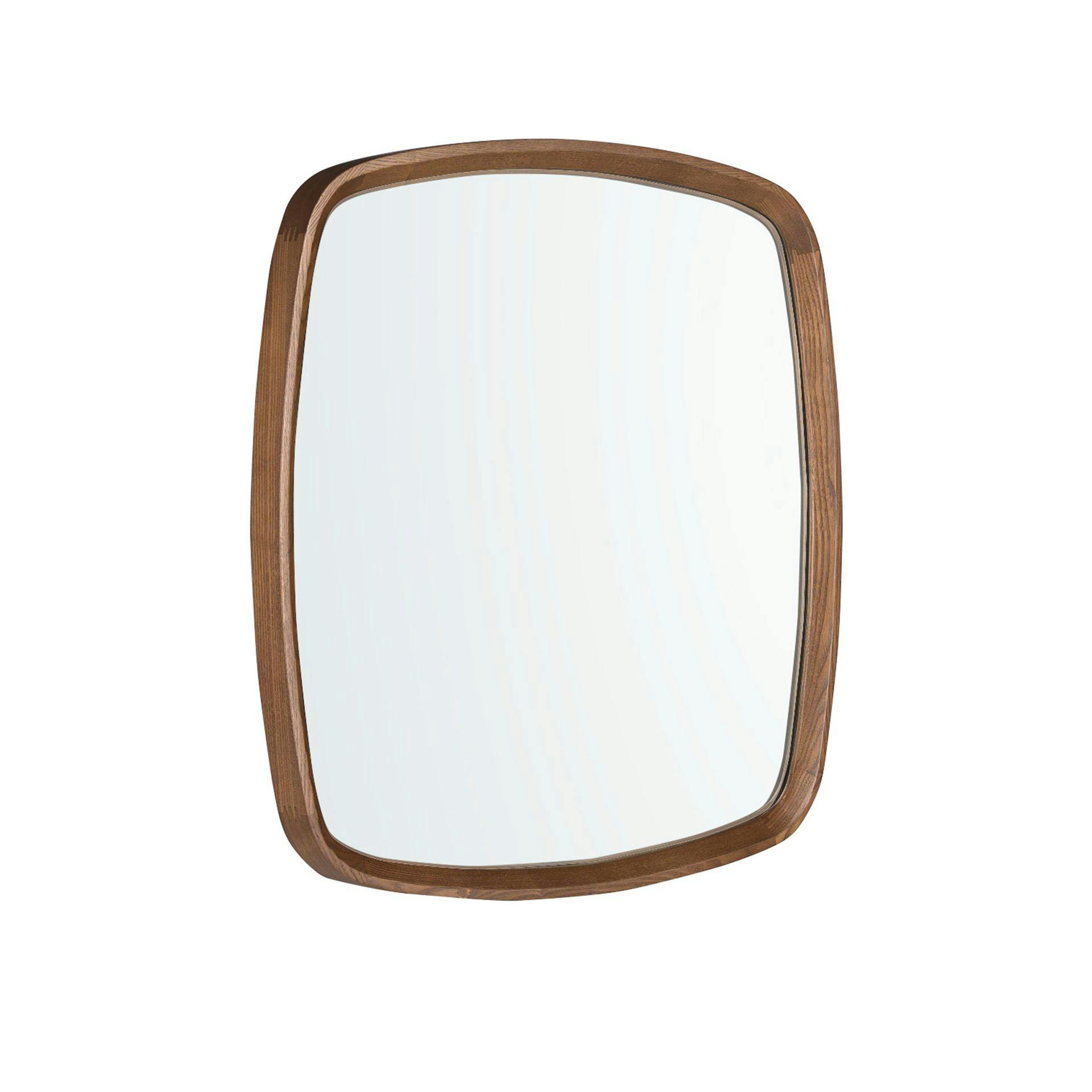 Rackhams Light Square Walnut Wall Mirror 3285