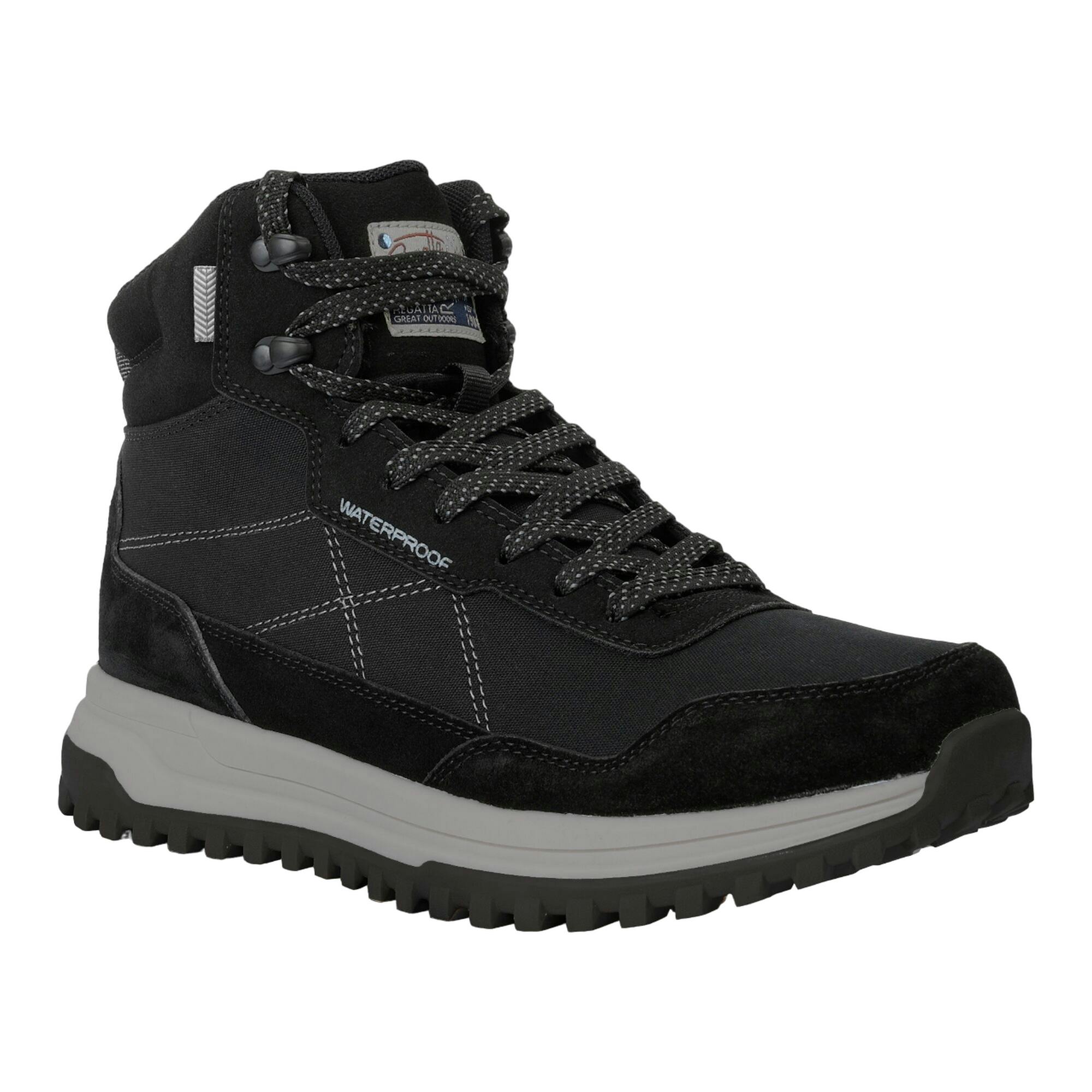 Regatta Men's Black Mayfield Suede Walking Boots - 12 Uk - 100% Mixed