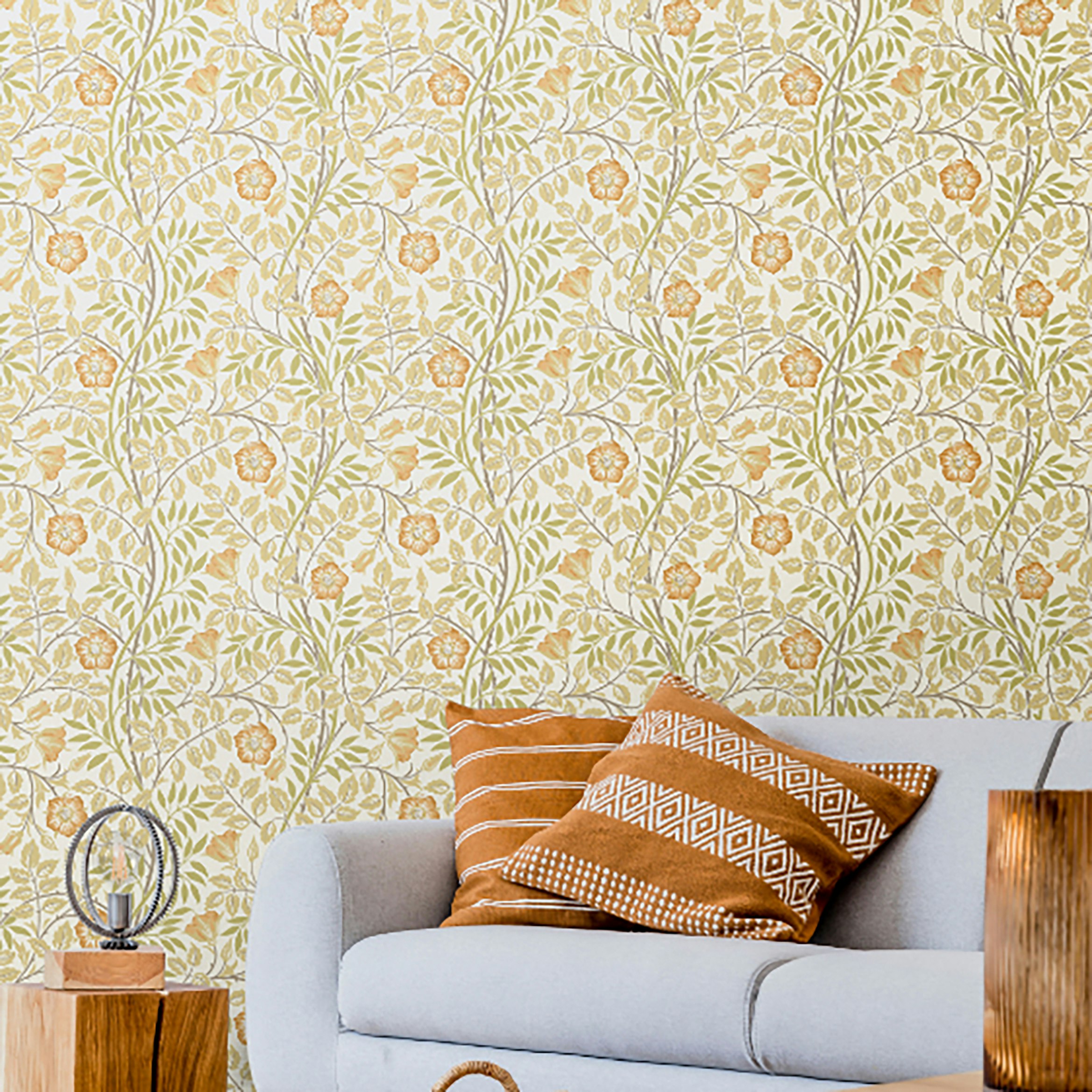 Rackhams Amber Rosehip Trail - Soft 10M Wallpaper - Soft