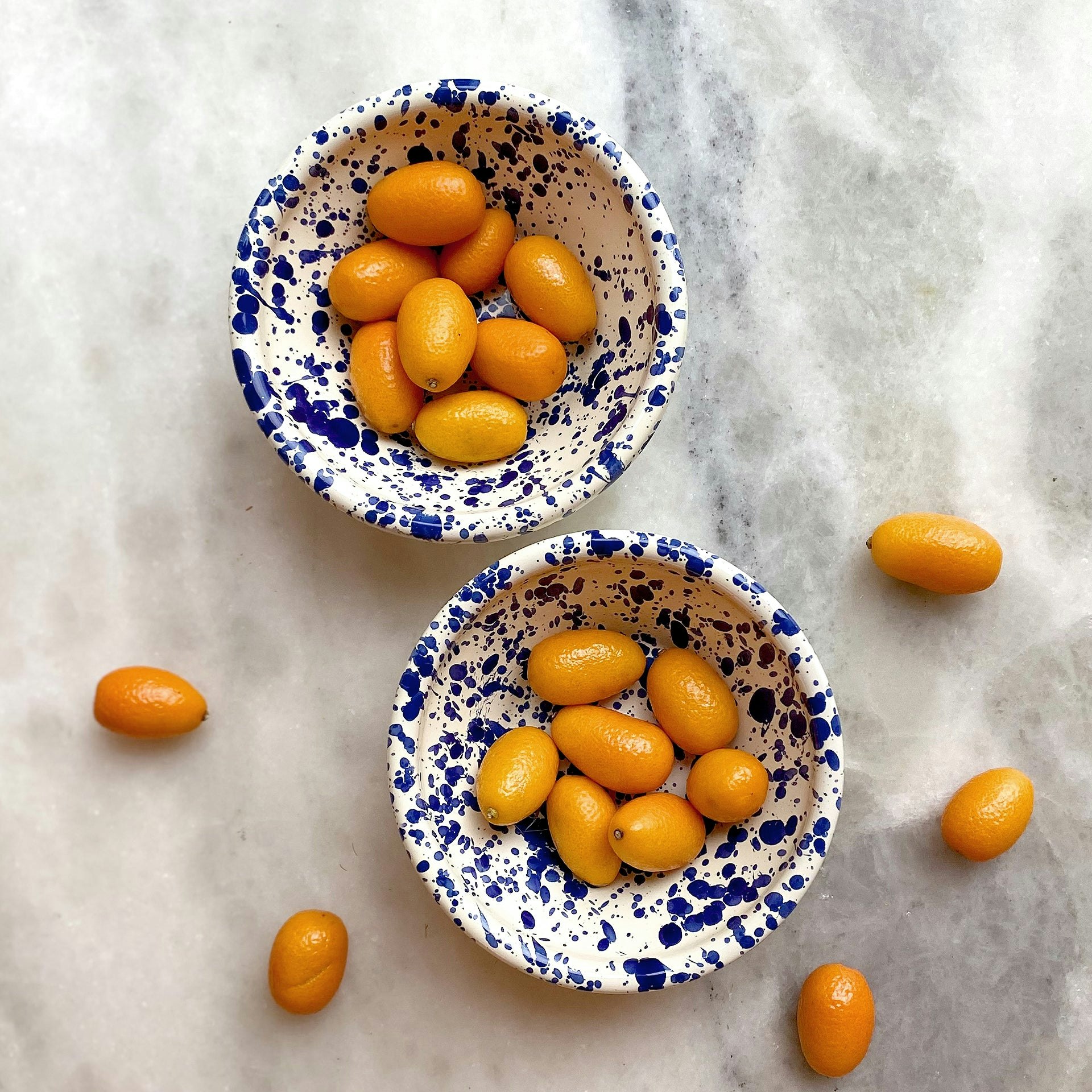 Hot Pottery Orange Nut Bowl Blueberry