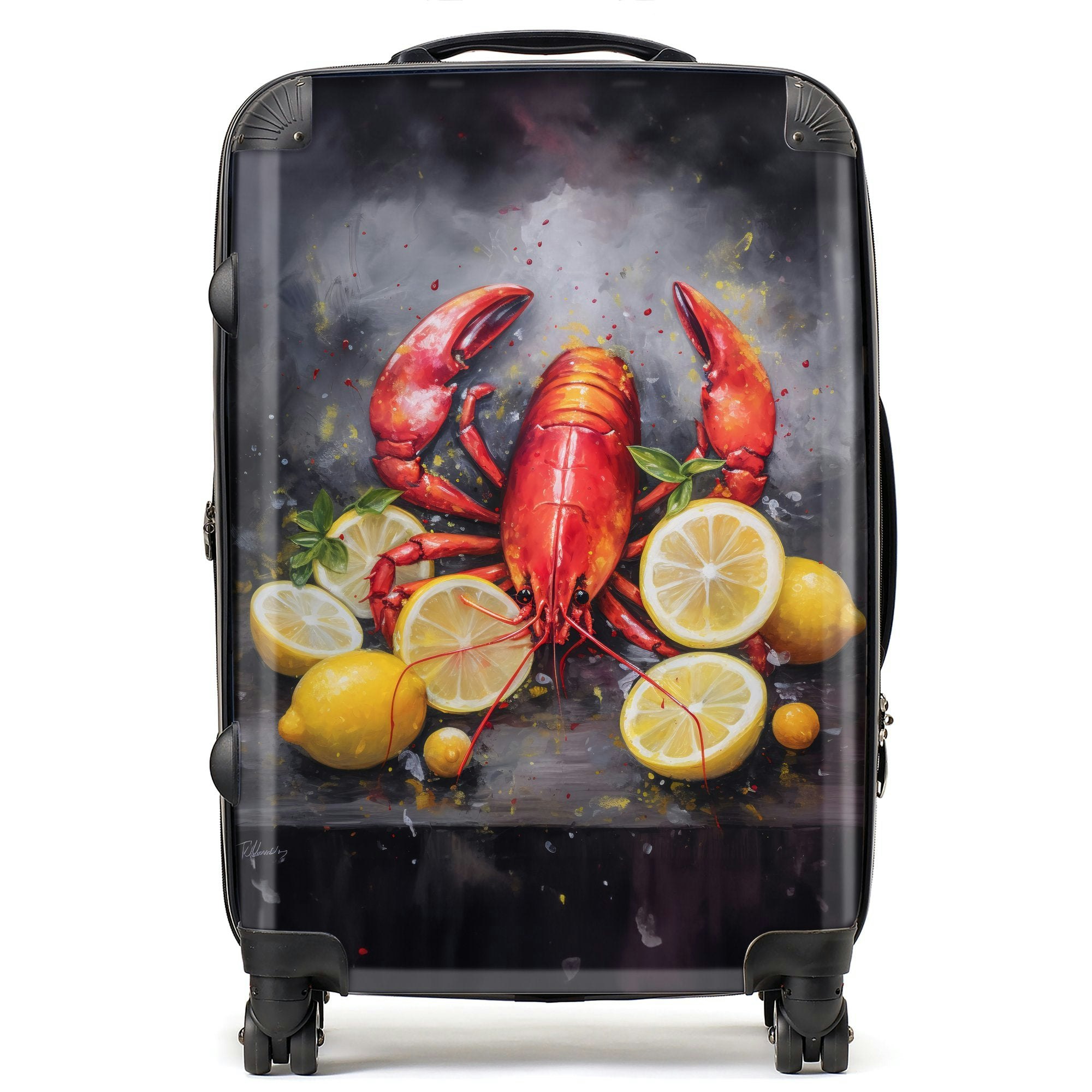 Warren Reed Lobster And Lemons Suitcase - Medium