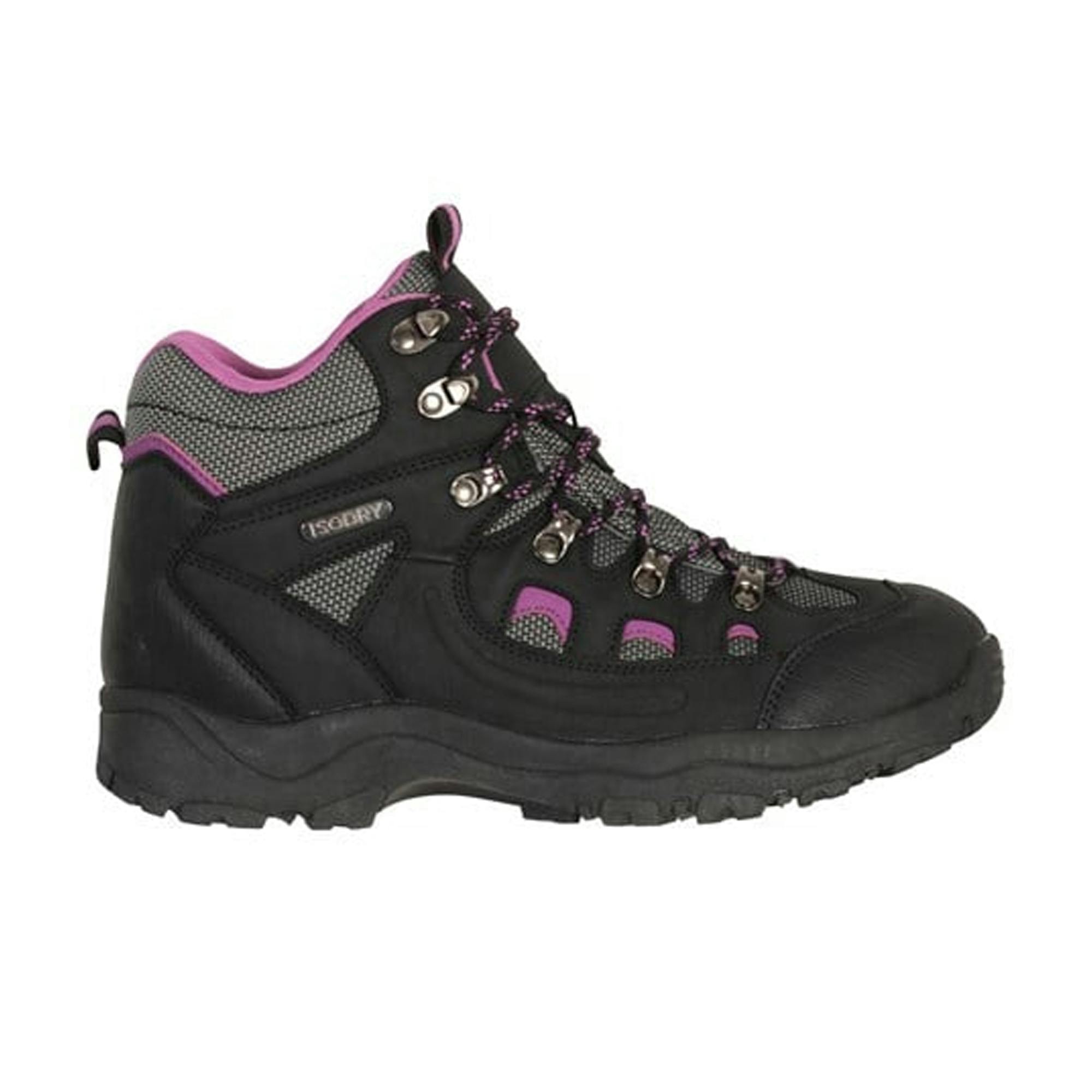 Mountain Warehouse Women's Black Adventurer Waterproof Walking Boots - 5.5 Uk - 90% Synthetic/10% Mesh