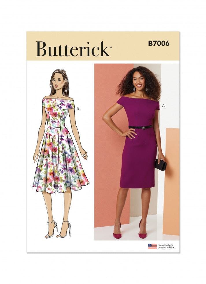 Butterick Women's Sewing Pattern 7006, Dresses For K5 (8-10-12-14-16) - Intermediate - Y5 (18-20-22-24-26)