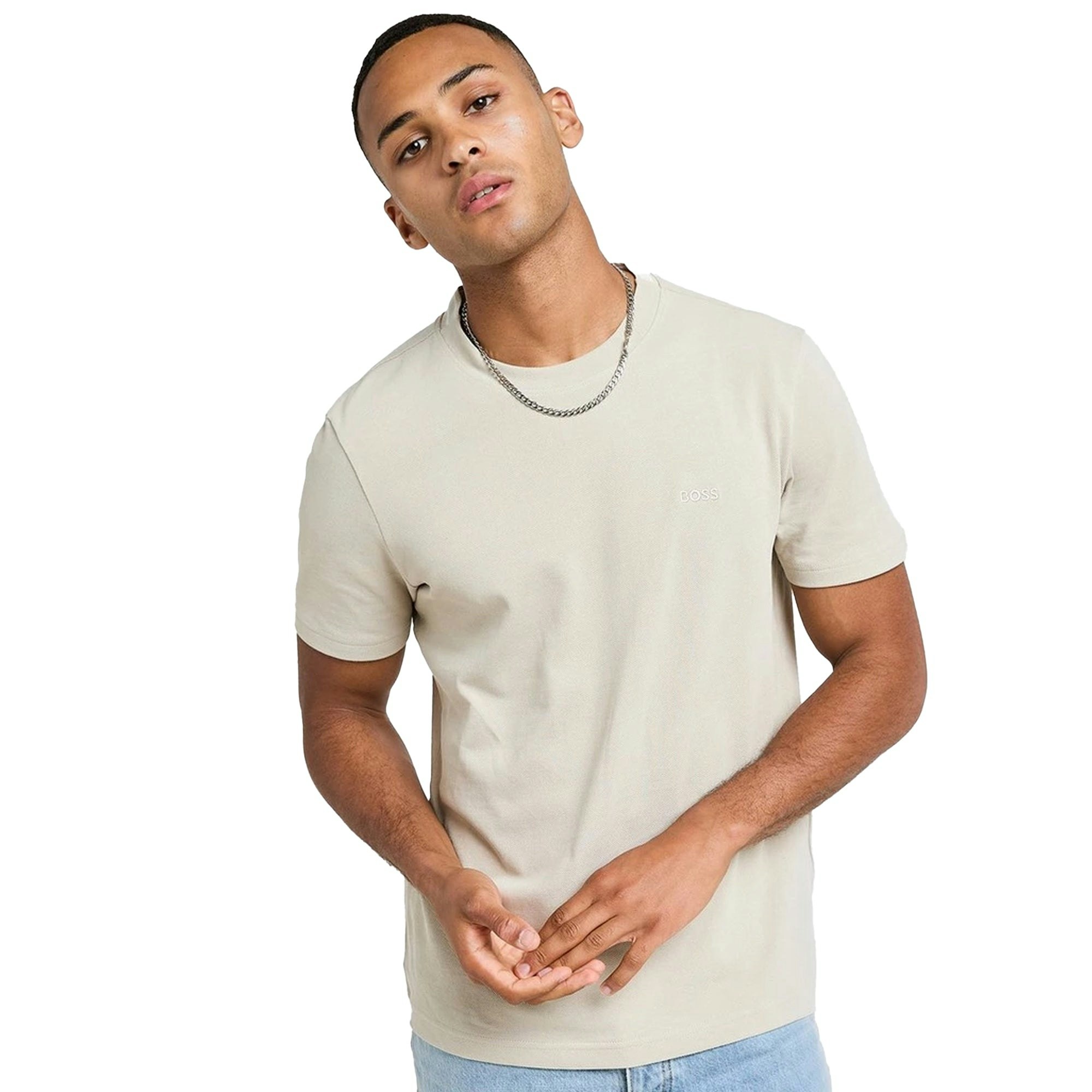 Boss Light/Beige Pique Taddy T-Shirt - Xl