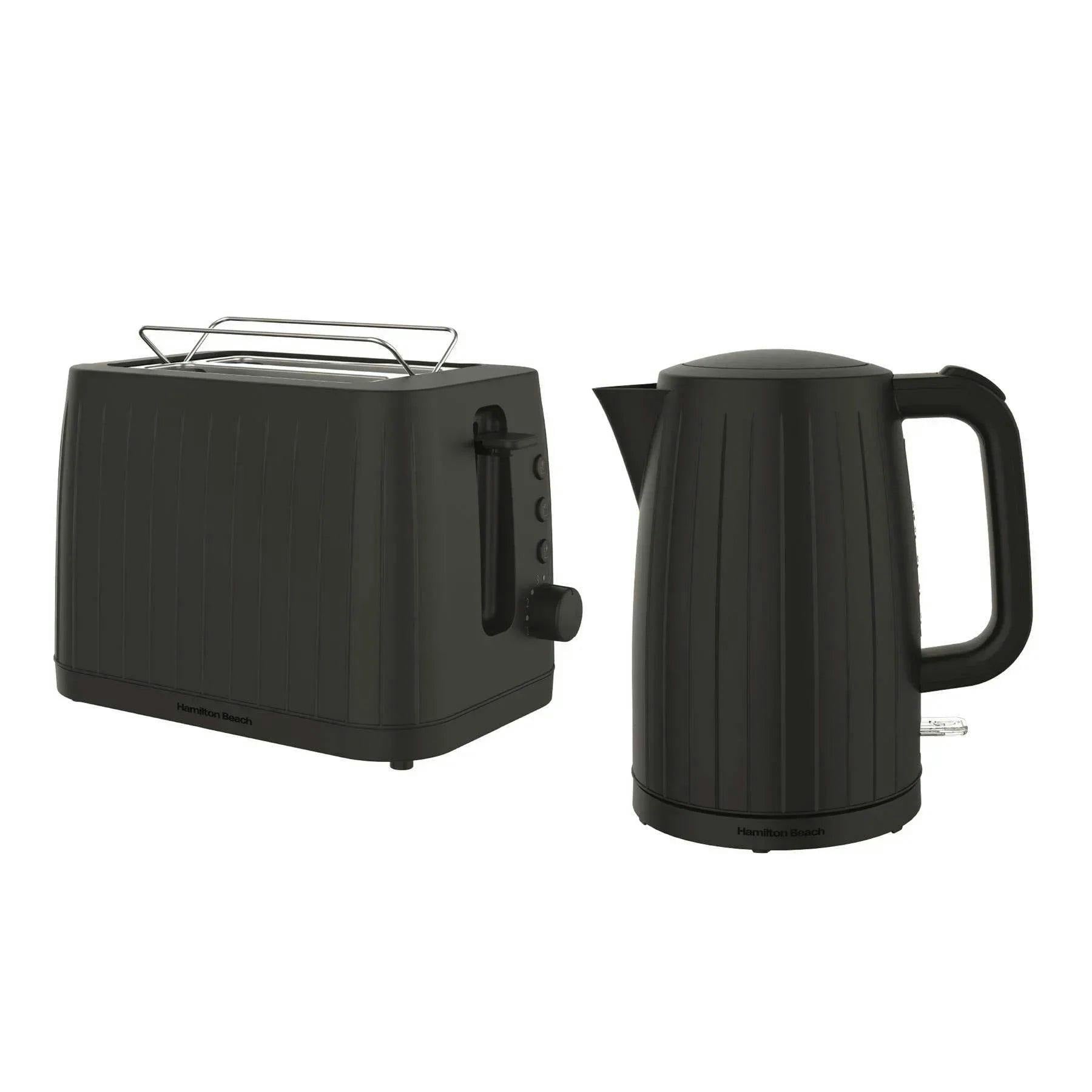 Hamilton Beach Black Stealth Kettle & Toaster Set