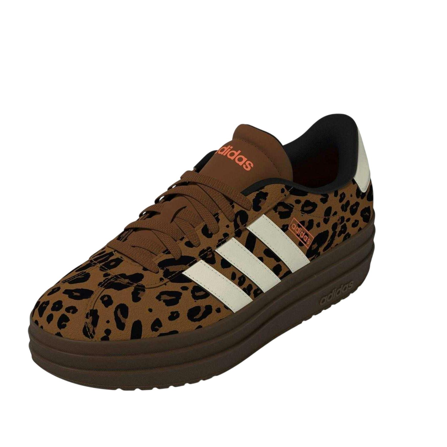 Adidas Women's / Court Bold Leather Trainers - Leopard - 5.5 Uk - Leopard - 100% Mixed