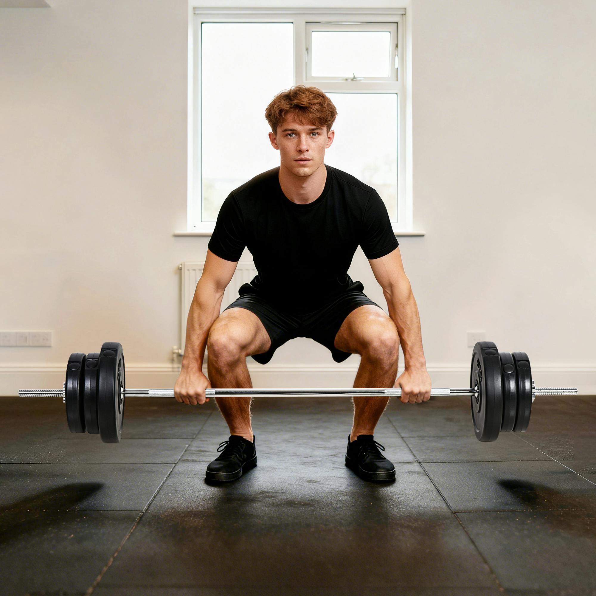 Homcom Dumbbell And Barbell Set With 65Kg Adjustable Weights, For Home Gym