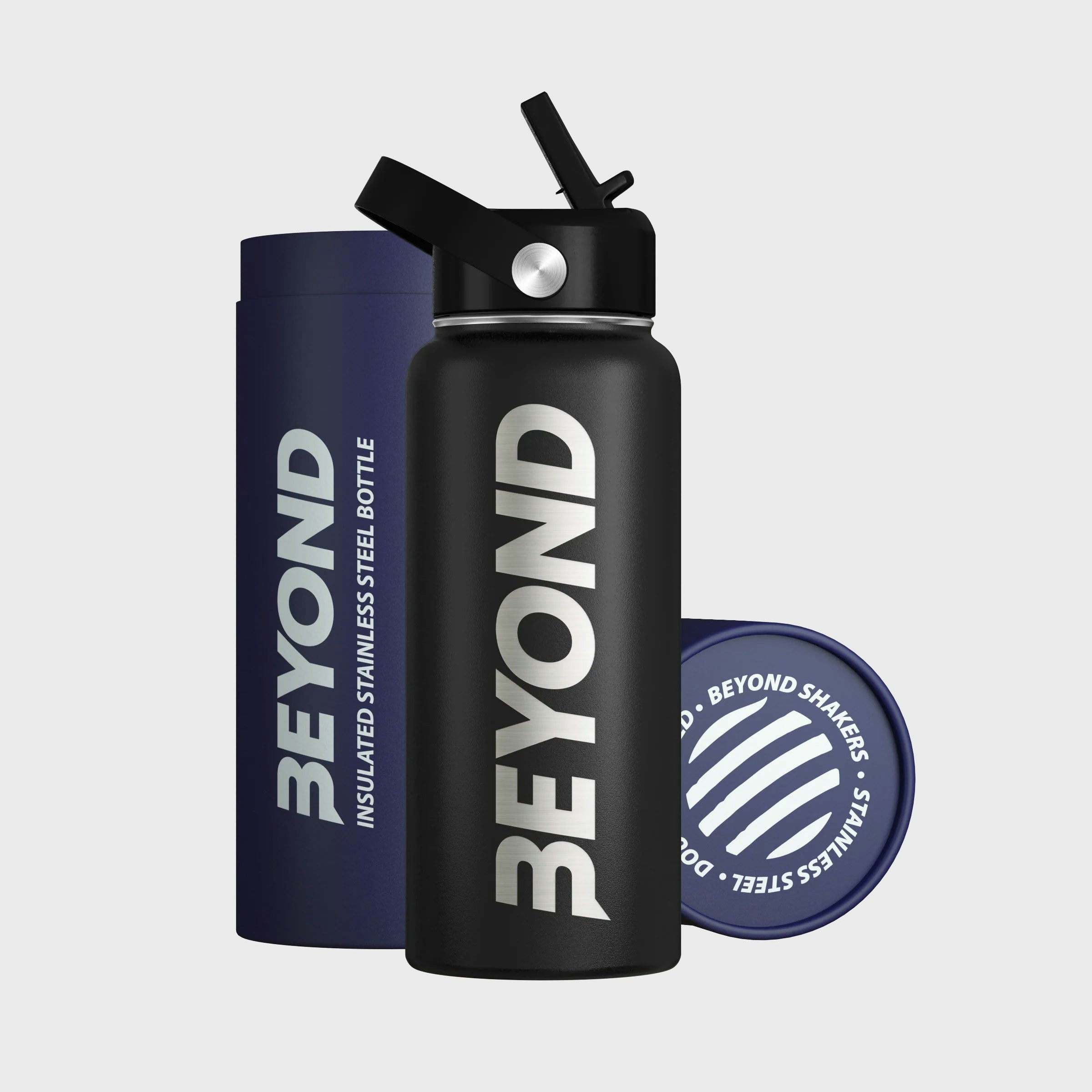 Beyond Shakers Black 1 Litre Water Bottle