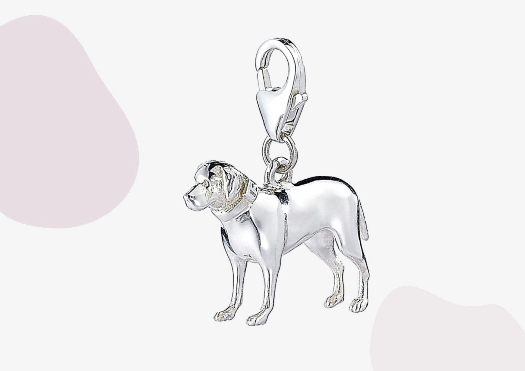 Mylee London Silver Labrador Charm - No - Clip On Charm