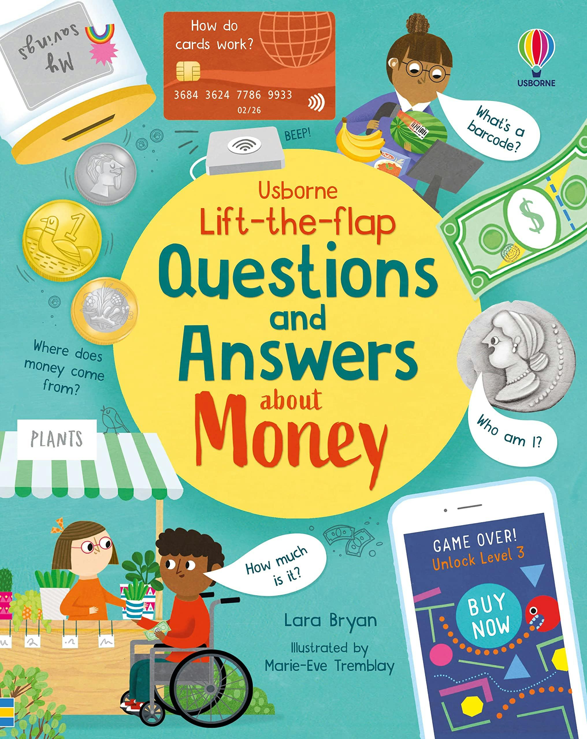 Various Publishers Lift-The-Flap Questions And Answers About Money (Usborne Lift-The-Flap First Questions And Answers)