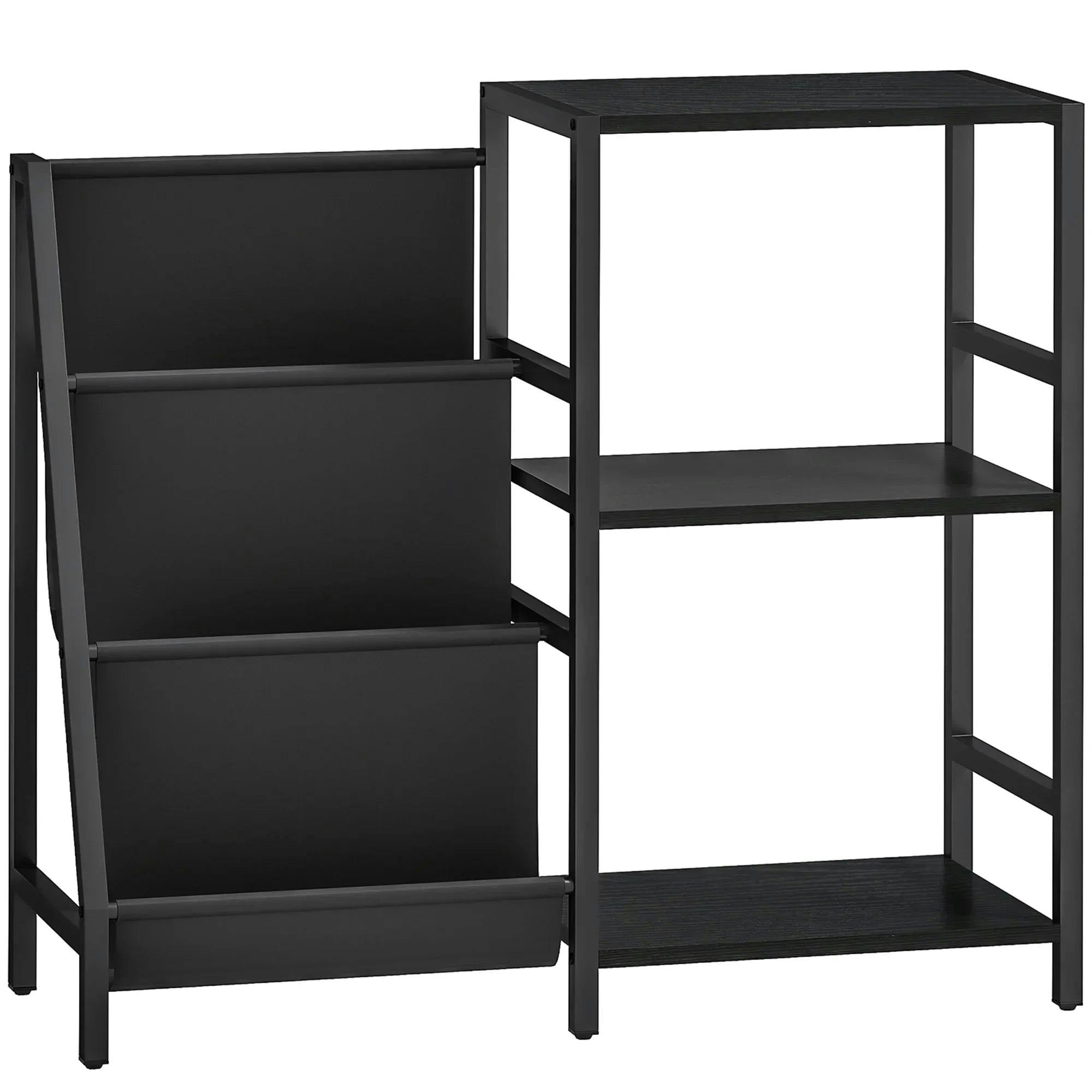 B&Q - Record Player Stand3-Tier Side Table With Vinyl Record Storage - Image 5