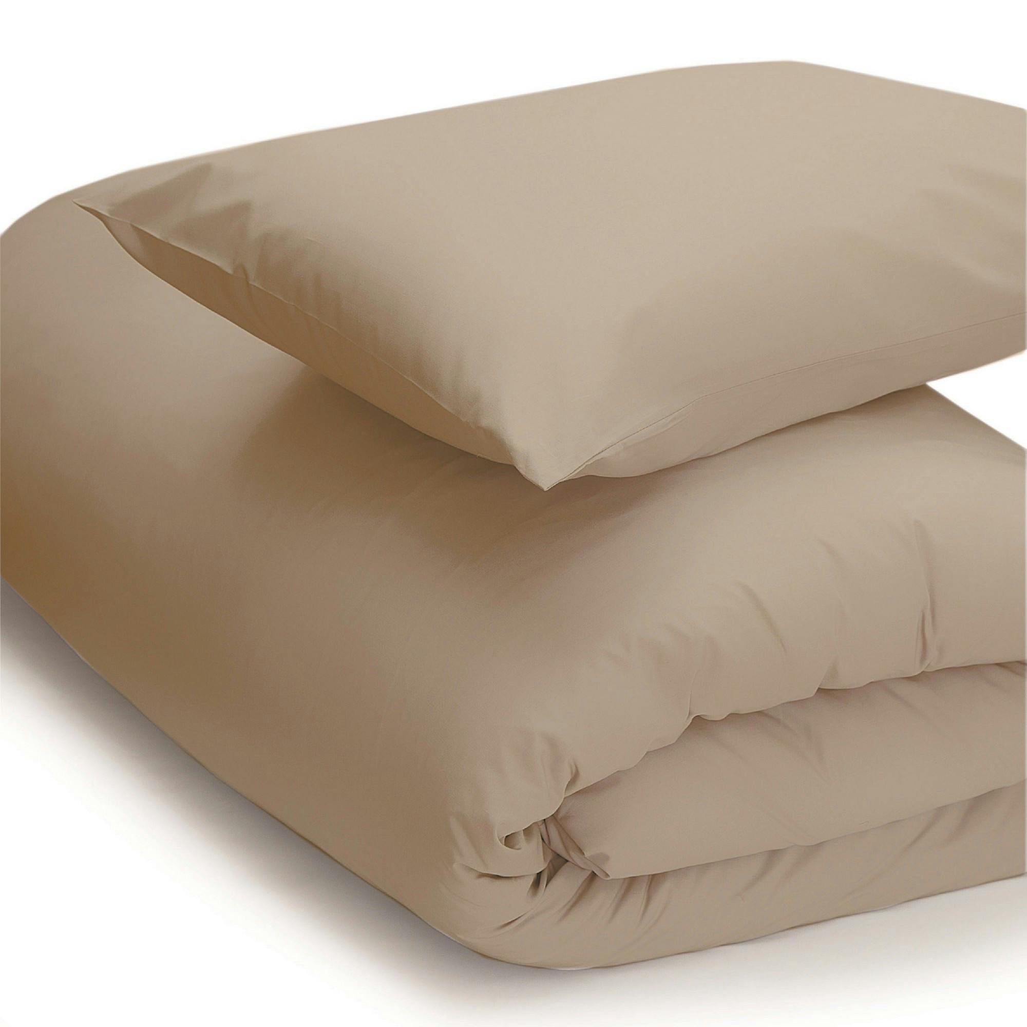 Belledorm Easycare Percale Duvet Cover - Walnut Whip - Superking - Walnut Whip - 50% Cotton/50% Polyester