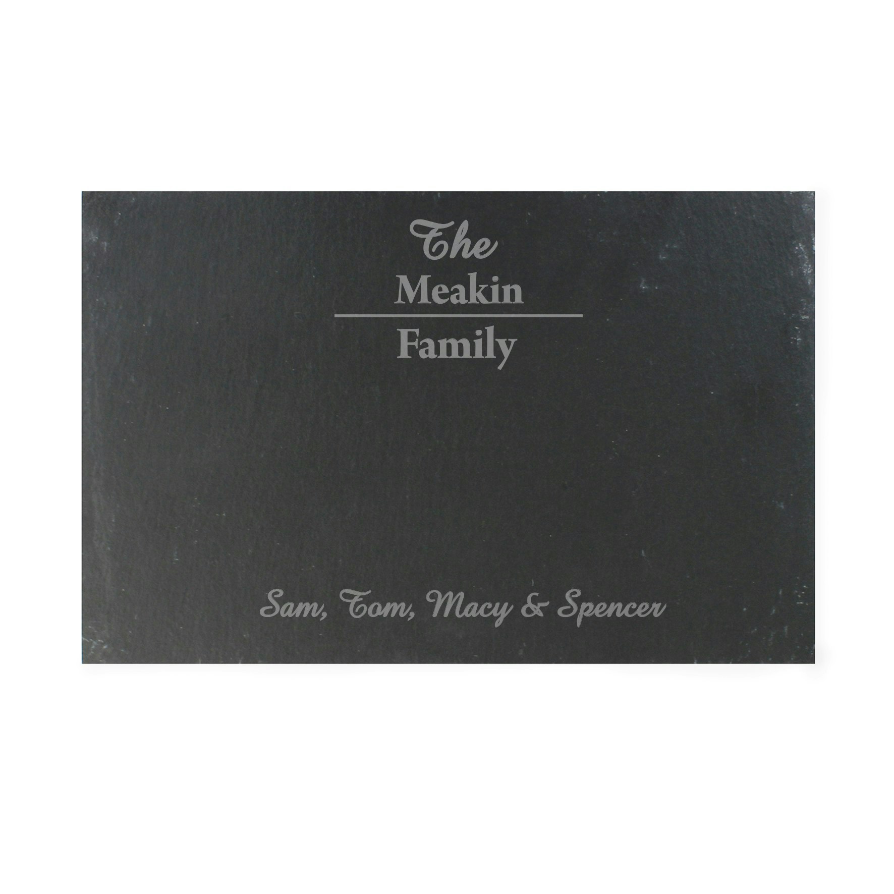 Rackhams Gold Personalised Slate Rectangle Placemat