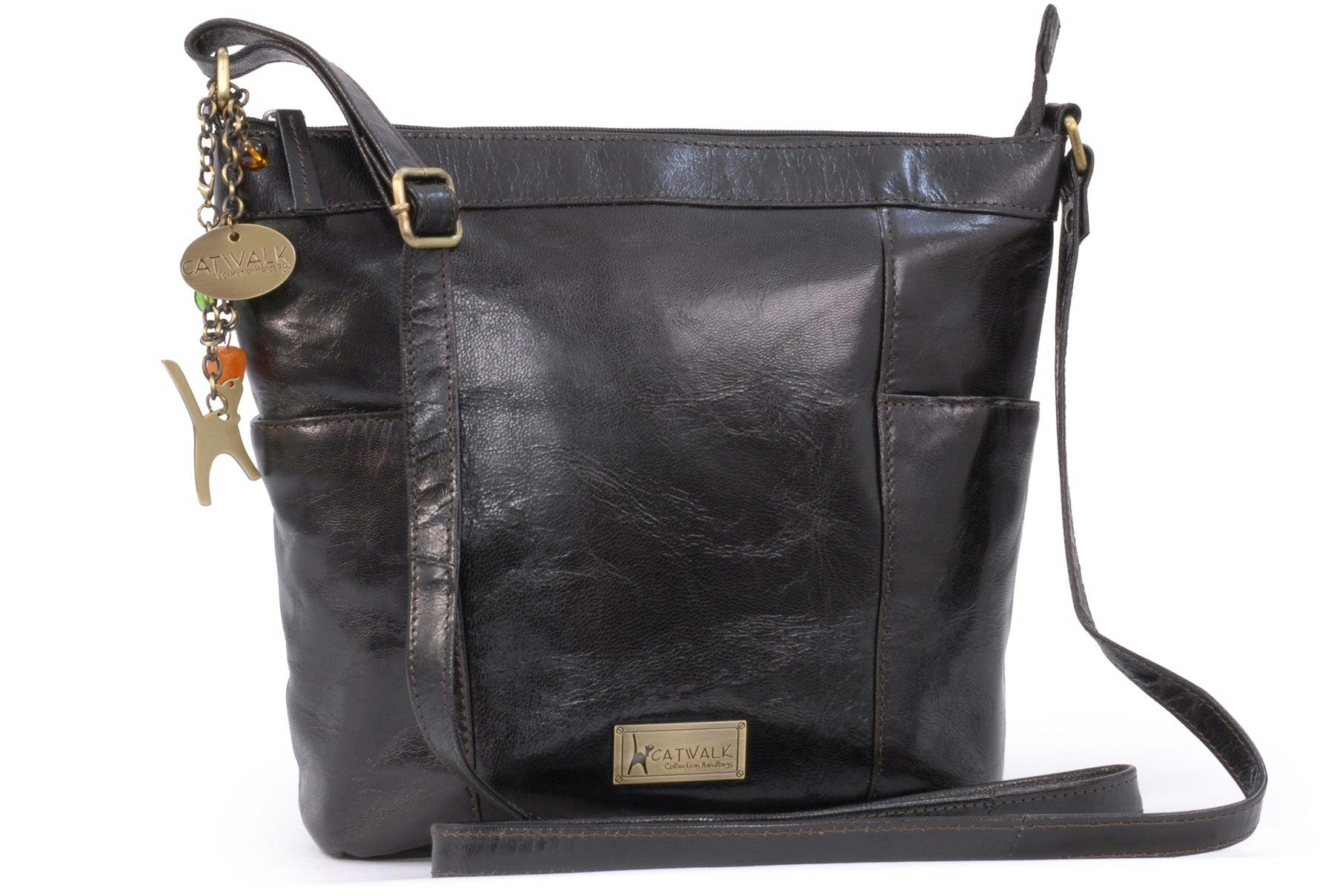 Catwalk Collection Handbags Brown Daniella - Crossbody Bag