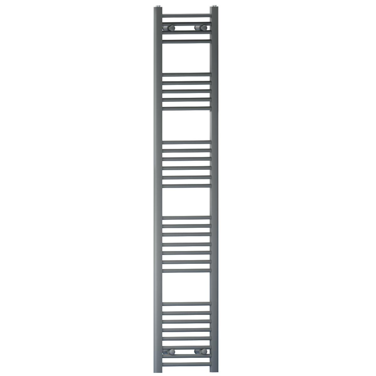 Myhomeware Anthracite/Grey 400Mm X 1700Mm Heated Bathroom Towel Rail Radiator For Central Heating Elegant Designer In Uk
