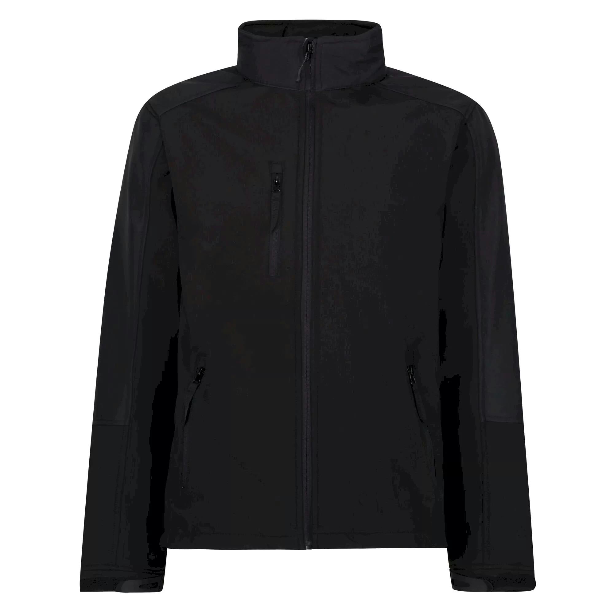 Regatta Men's Black Reid Softshell Wind Resistant Water Repellent Jacket - M - 100% Softshell