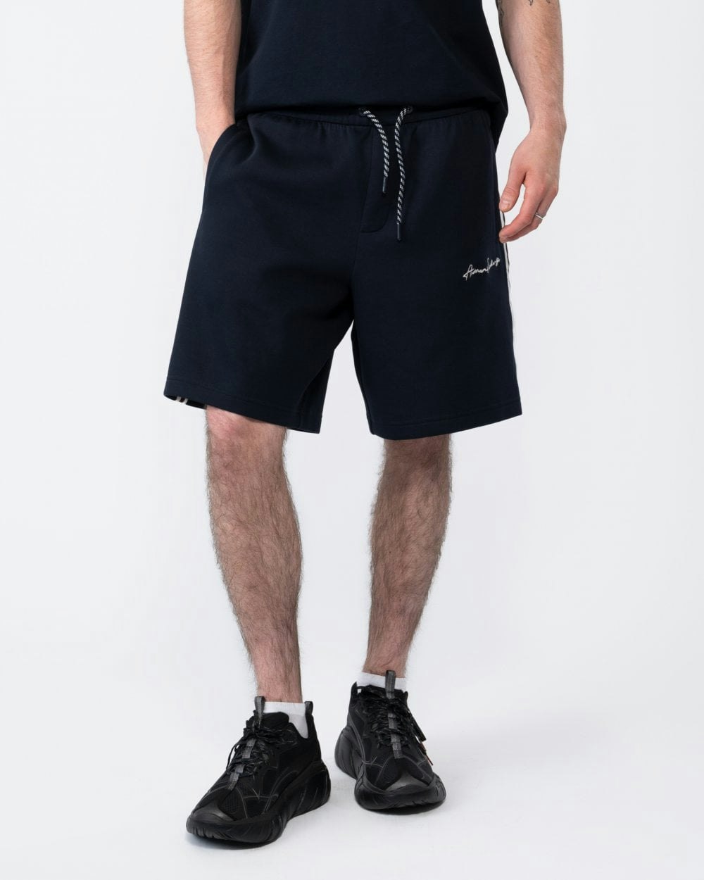 Armani Exchange Men's Signature Shorts - Deep Navy - Xl