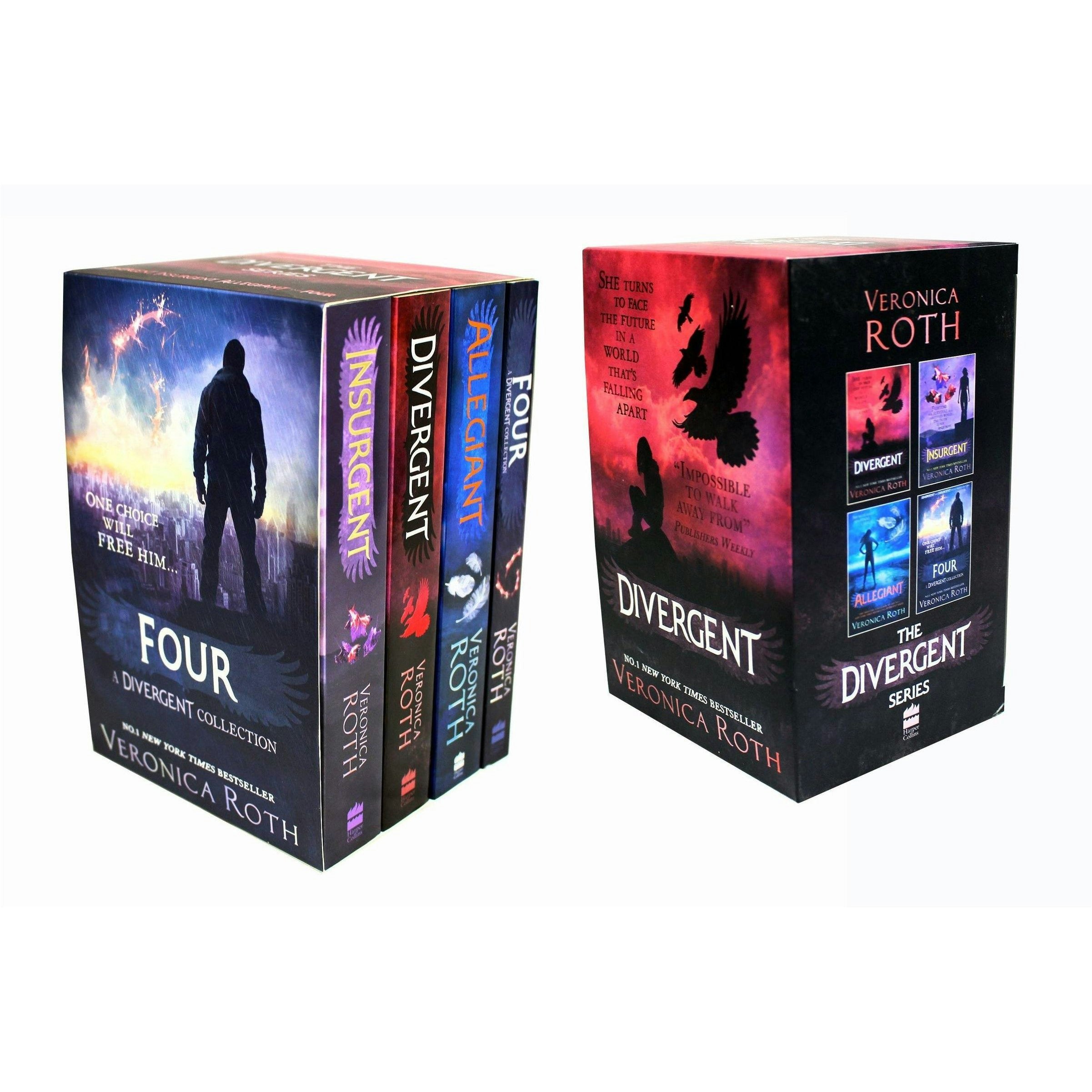 Harpercollins Boys Divergent Insurgent Allegiant - Books Collection Box Set By Veronica Roth Size 4
