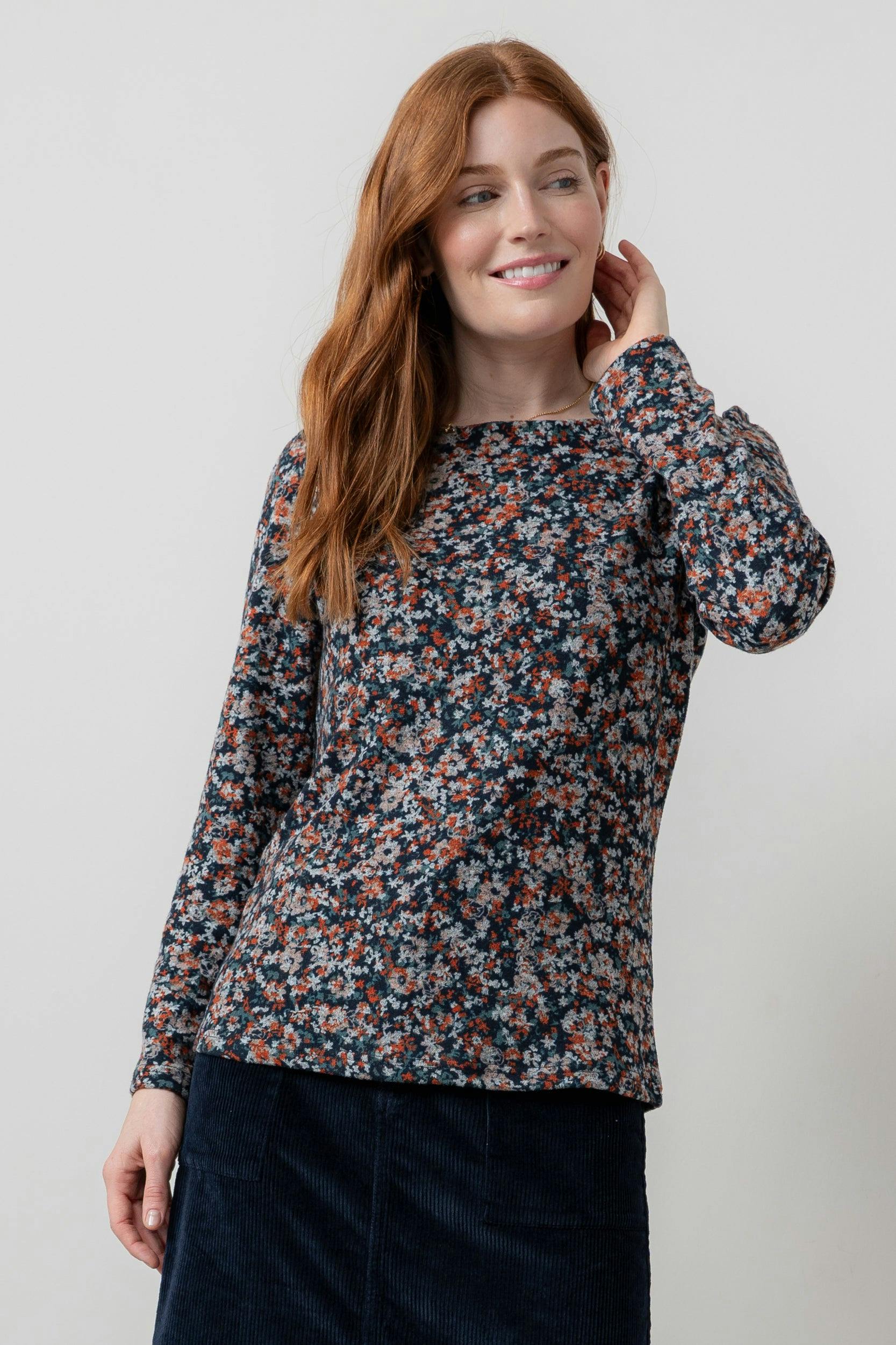 Lily & Me Red Abigail Brushed Knit Top - 16