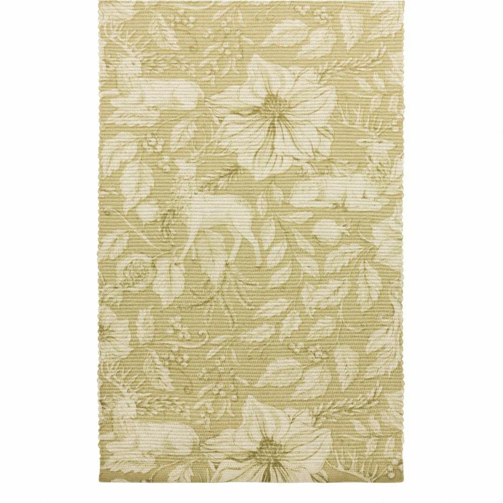 Rackhams Gold Stag Table Runner - 180Cm X 35Cm - 100% Polyester