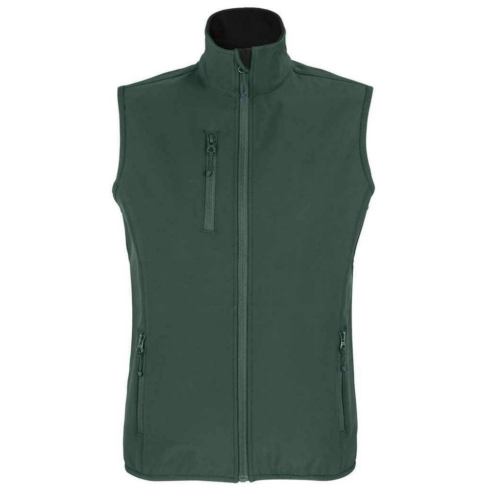 Sol's Women's Green Falcon Softshell Body Warmer In | Size: Medium - Image 2