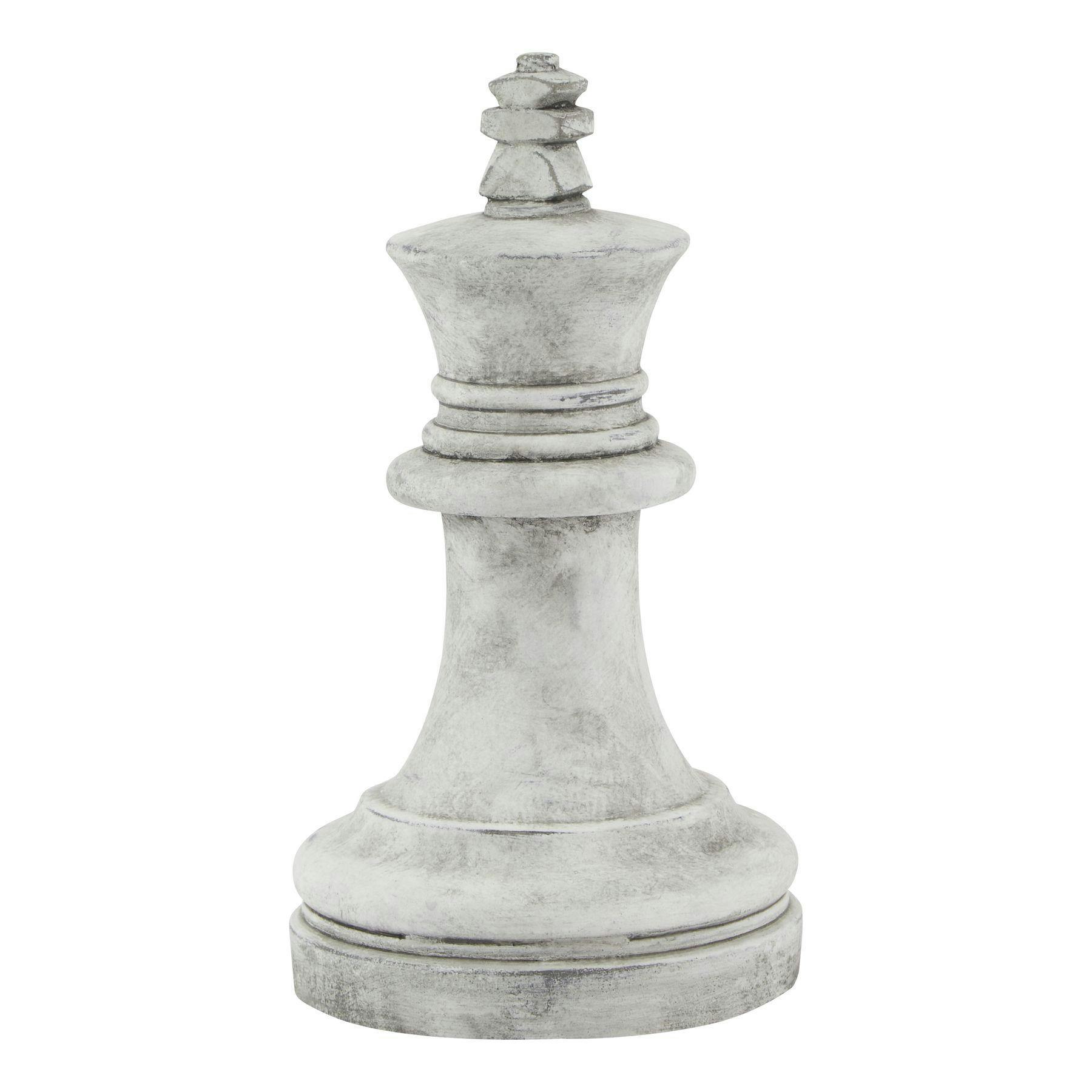 Rackhams White Athena King Chess Piece Ornament - One Size - 100% Mixed