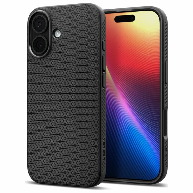 Spigen Black Liquid Air Case For Iphone 17 6.3" - Acs10369
