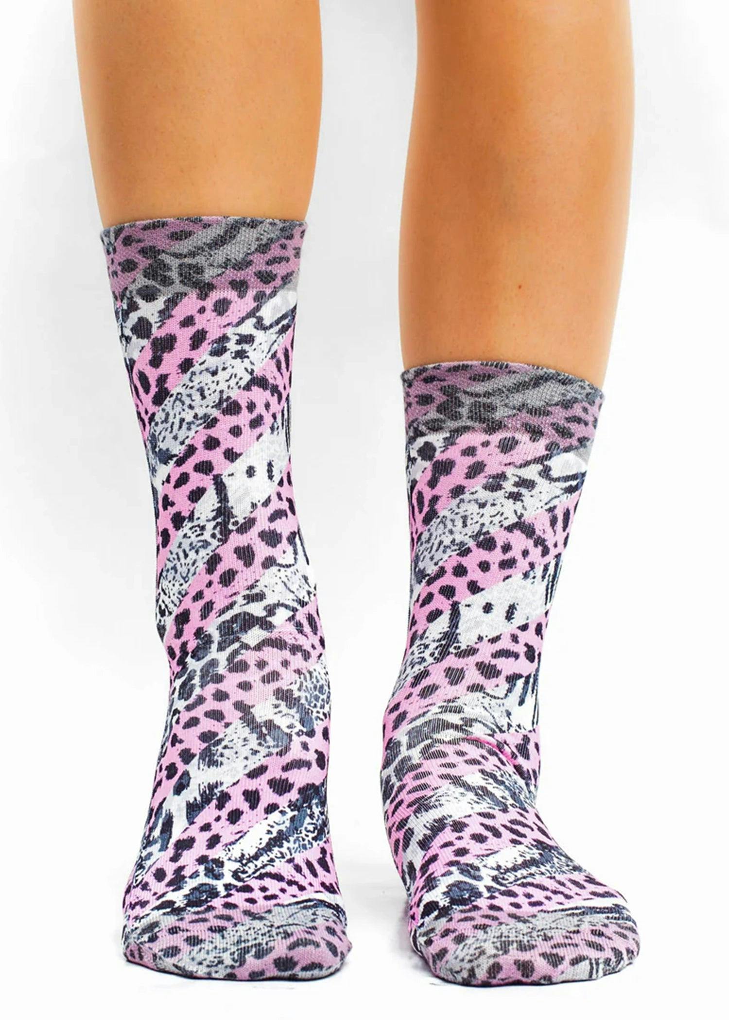 Jemsox Women's Colourful Lines Iii Novelty Gift Socks