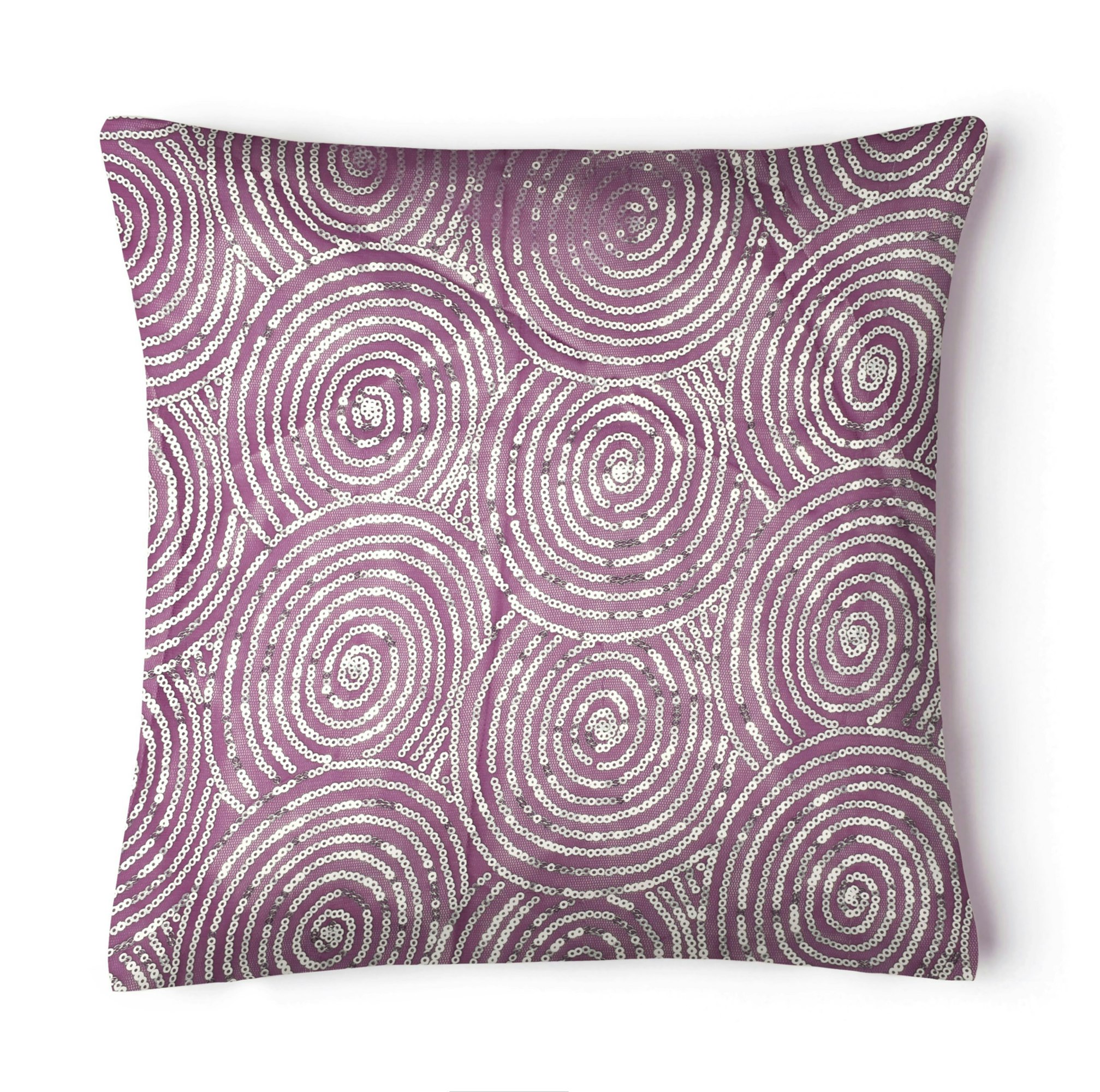 Intimates Purple Sequin Detail Ethnic Cushion - 43Cm X 43Cm